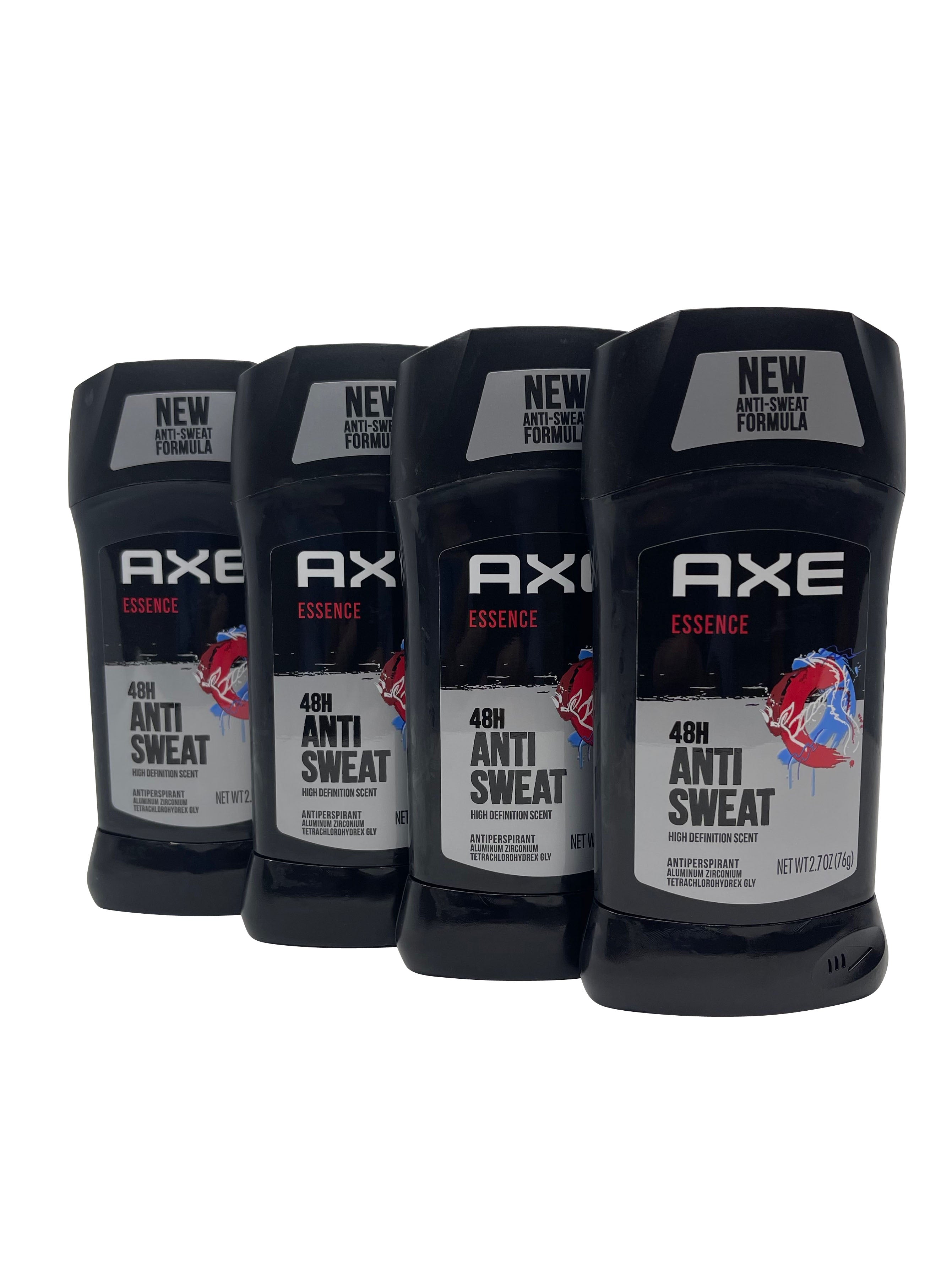 Axe Antiperspirant Stick, Essence 2.7 Oz Each 4 Pack