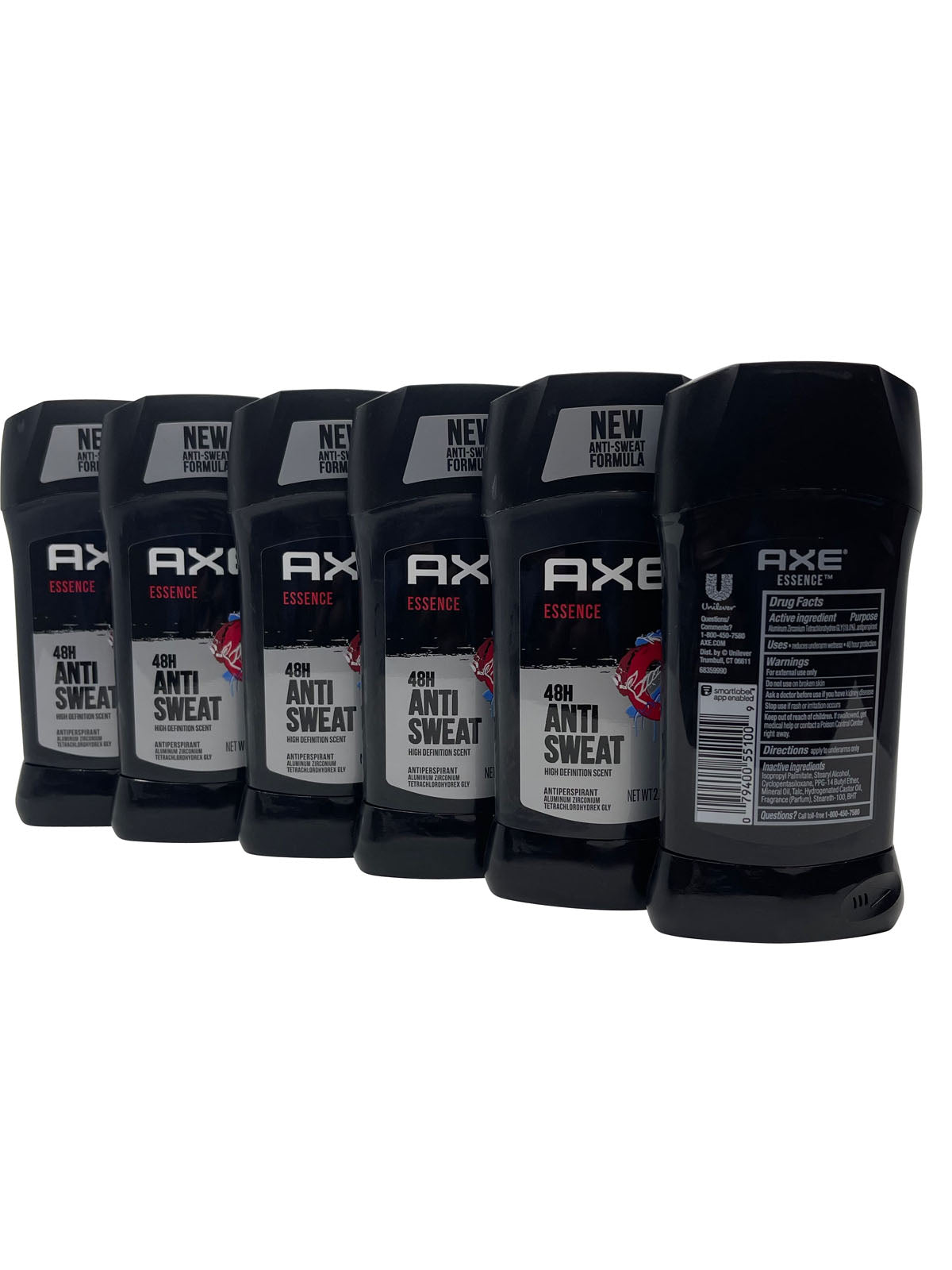 Axe Antiperspirant Stick, Essence 2.7 Oz Each 6 Pack