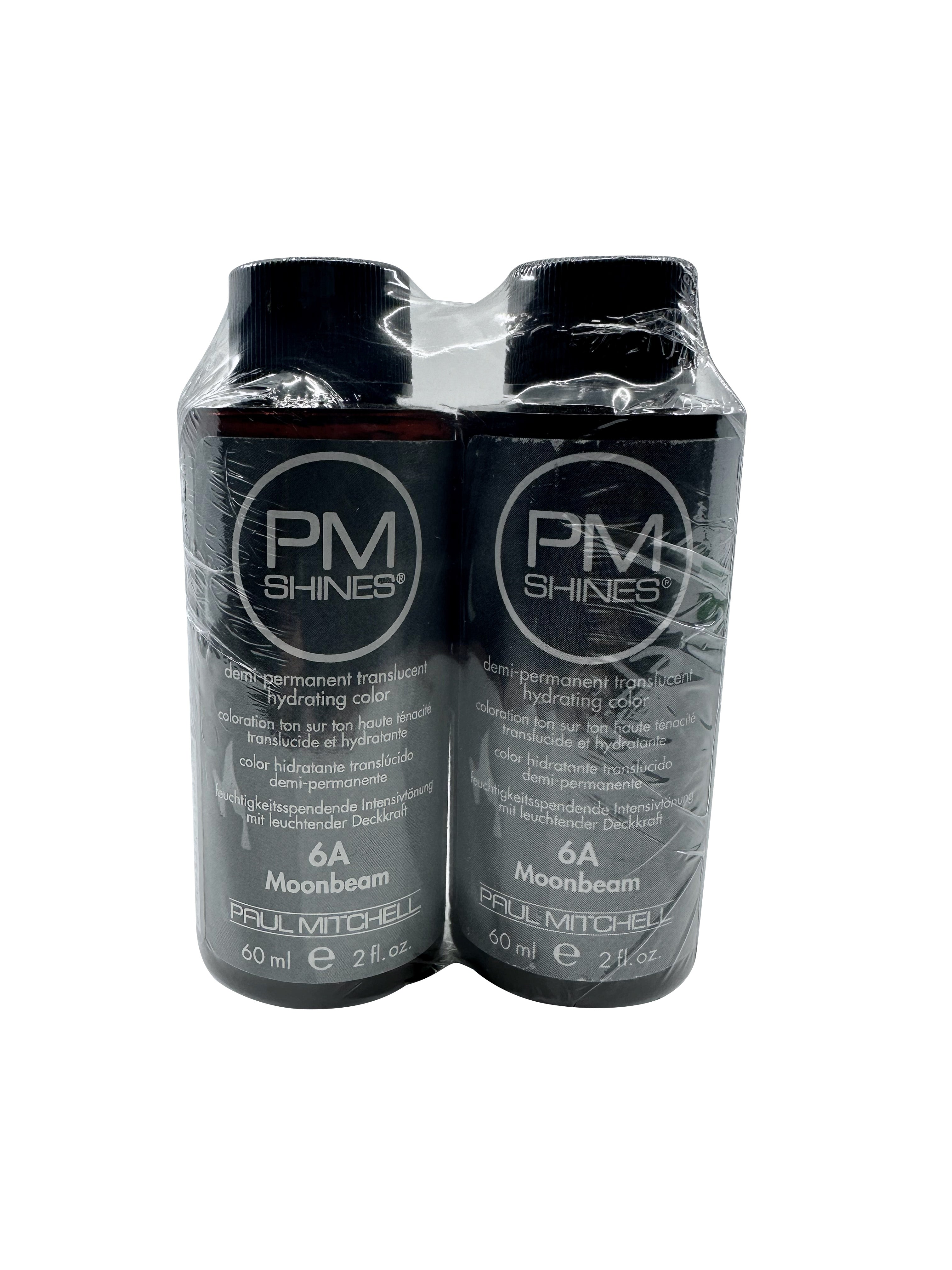 Paul Mitchell PM Shines Demi Permanent Color 6A Moonbeam 2 OZ Set of 2