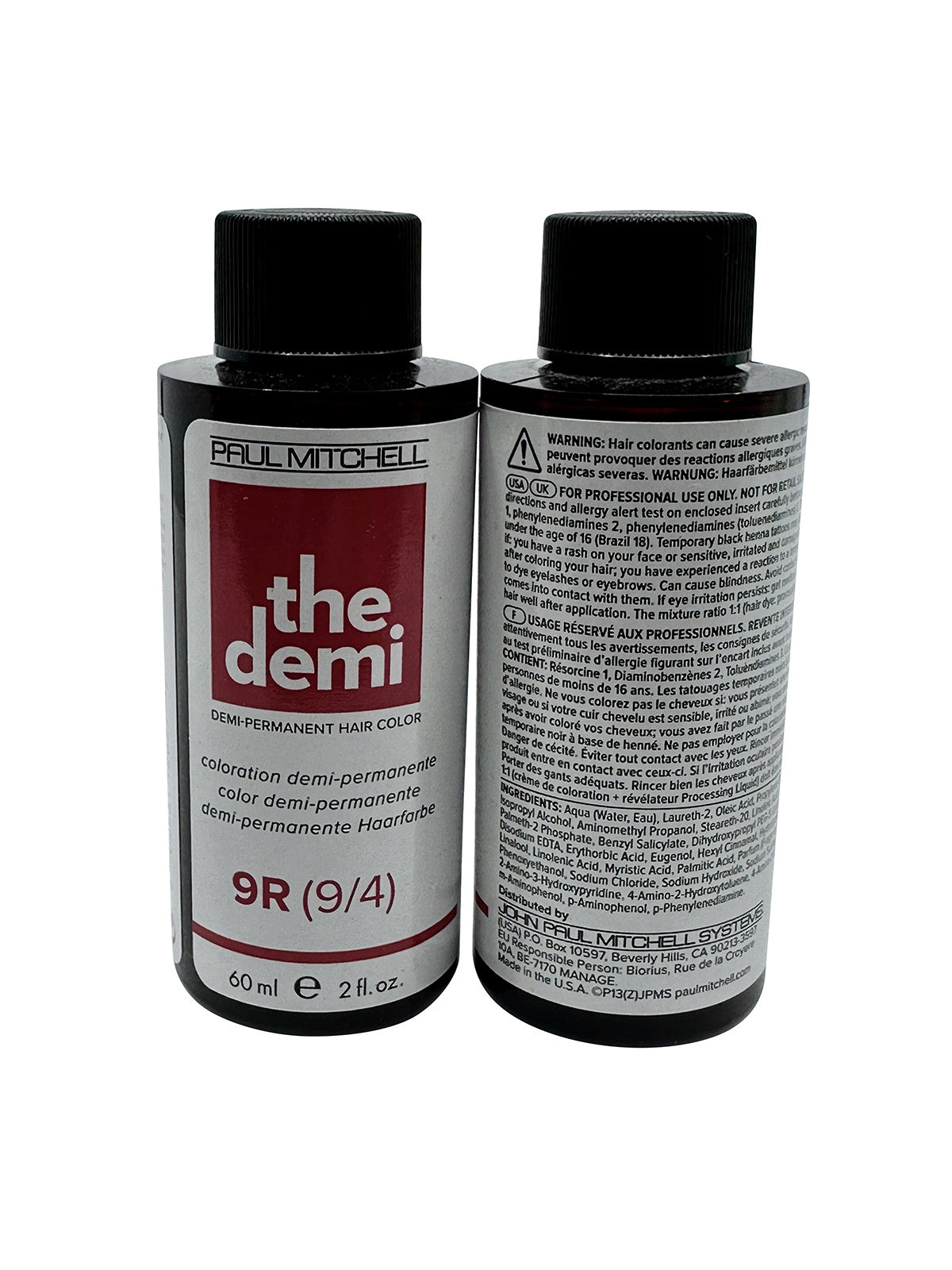 Paul Mitchell The Demi Demi Permanent Hair Color 9R 2 OZ Set of 2