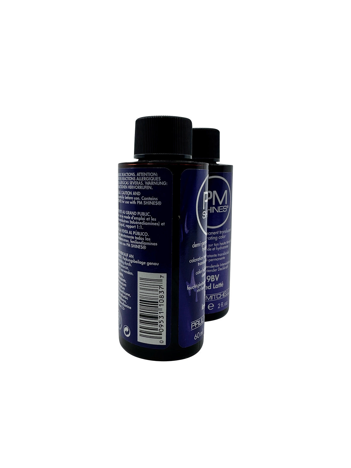Paul Mitchell PM Shines Demi Permanent Color 9BV Violet Beige 2 OZ Set of 2