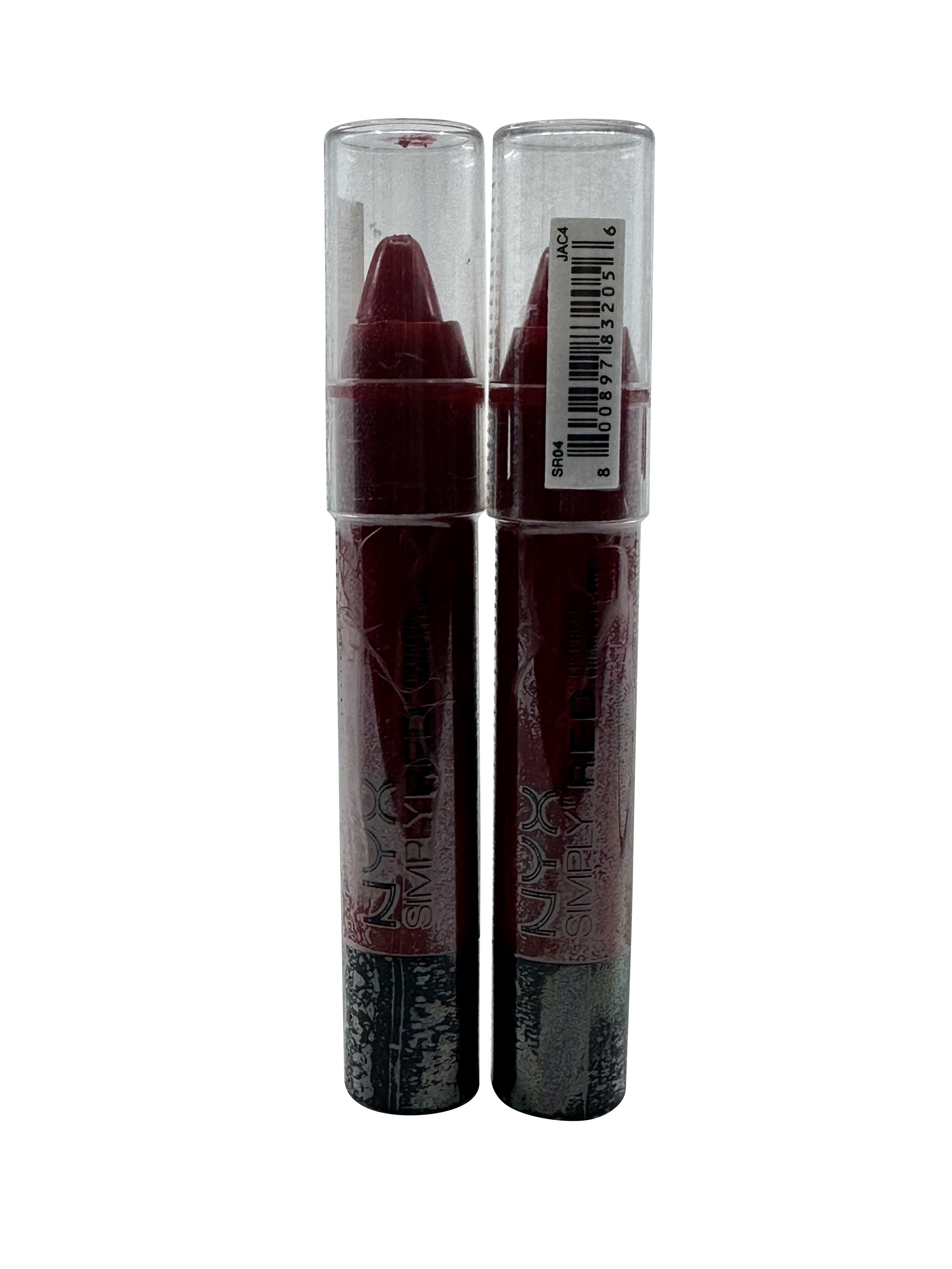 NYX Simply Red Lip Cream SR04 Maraschino 0.11 OZ Set of 2