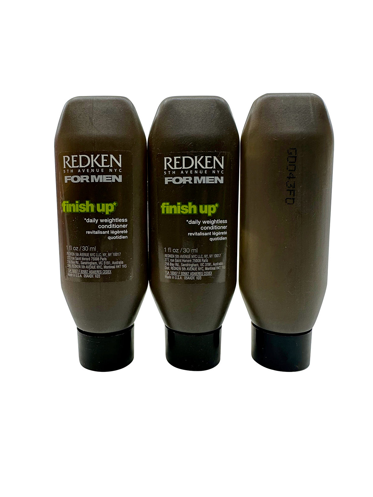 Redken for Men Finish Up Daily Weightless Conditioner 1 OZ Set of 3