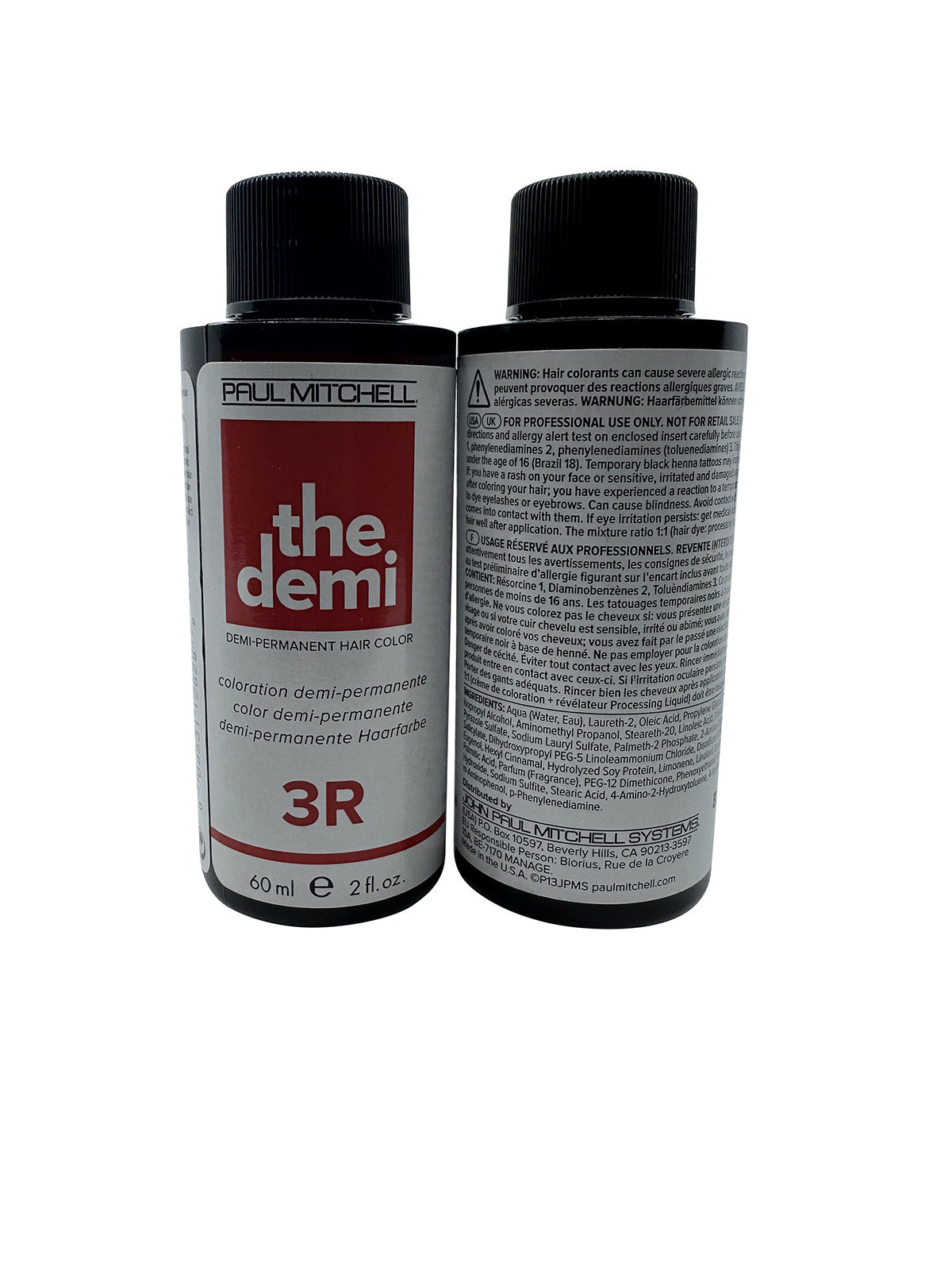 Paul Mitchell The Demi Demi Permanent Hair Color 3R 2 OZ Set of 2