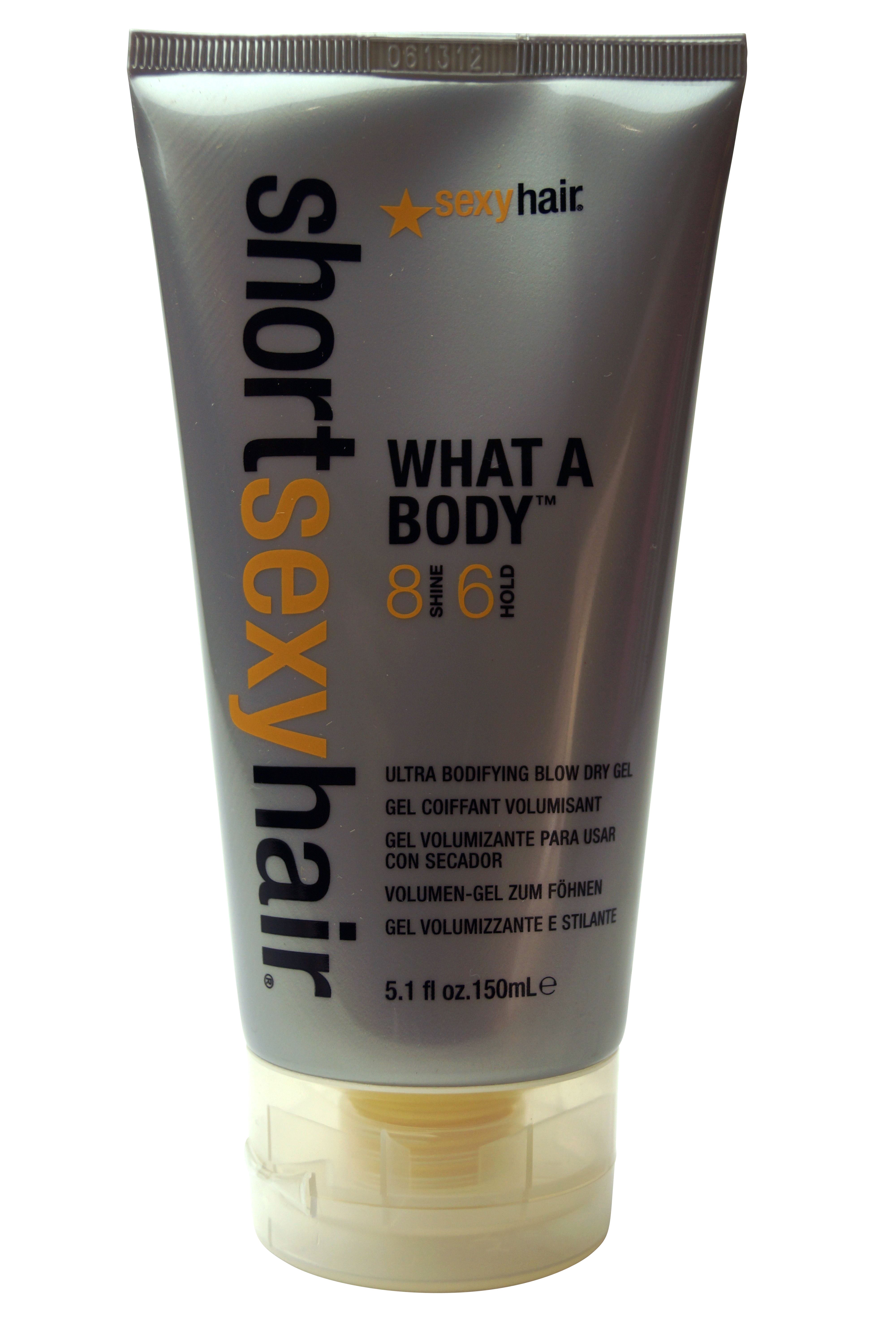 Short Sexy Hair What A Body Blow Dry Gel by Sexy Hair, 5.1 Ounce