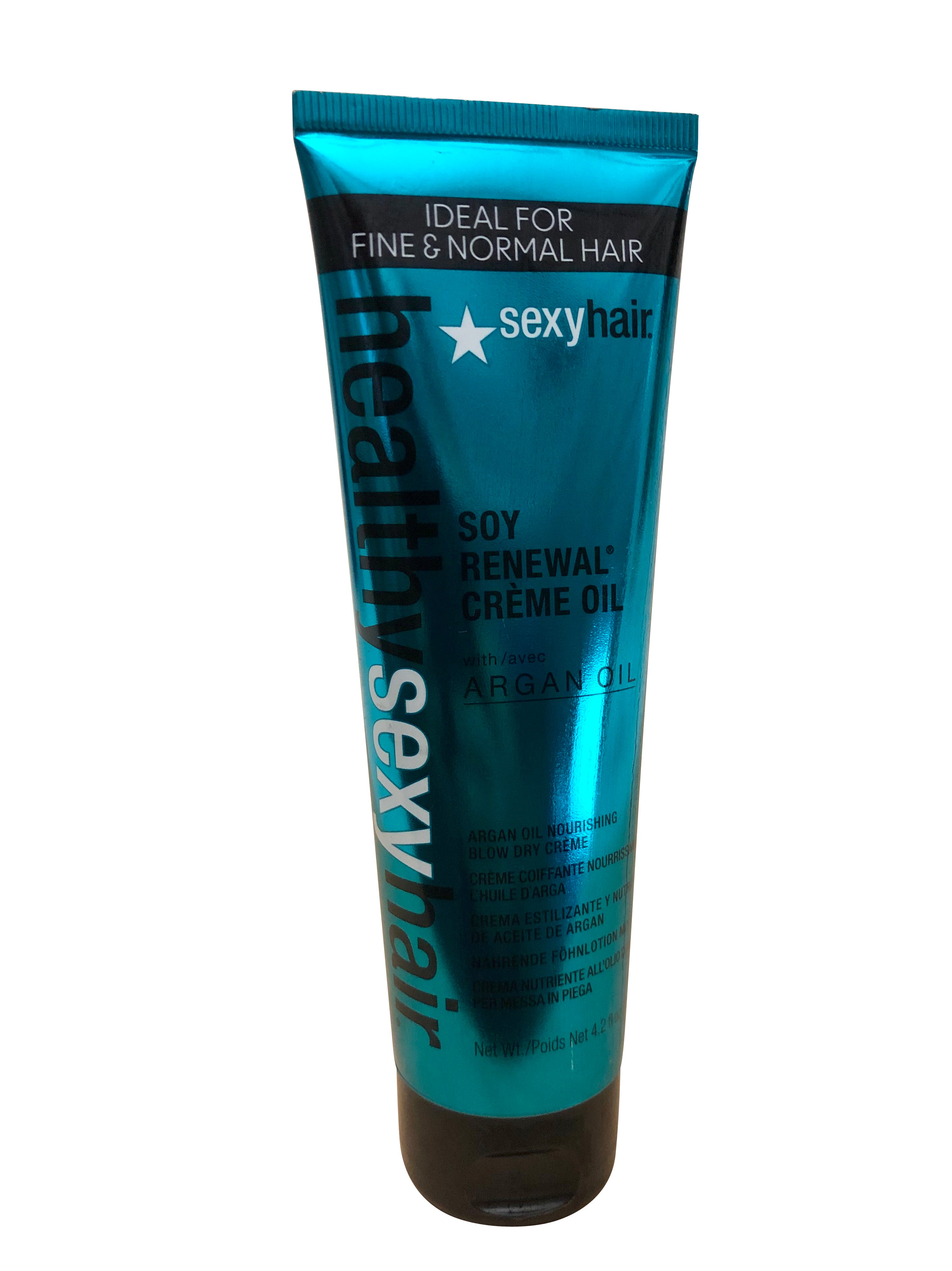 Sexy Hair Healthy Soy Renewal Creme Oil Argan Oil Blow Dry Cream 4.2 OZ