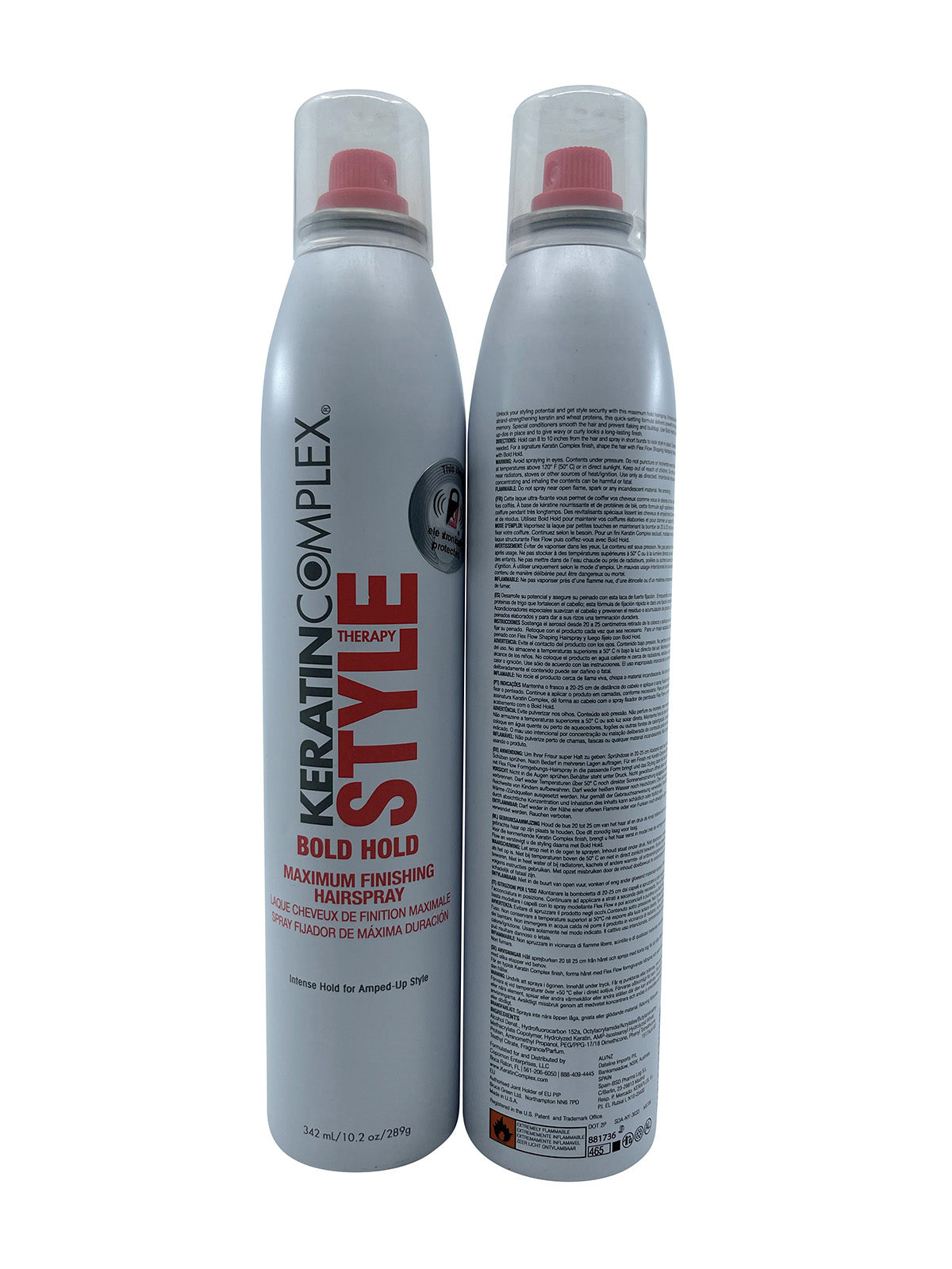 Keratin Complex Style Bold Hold Maximum Finishing Spray 10.2 OZ Set of 2