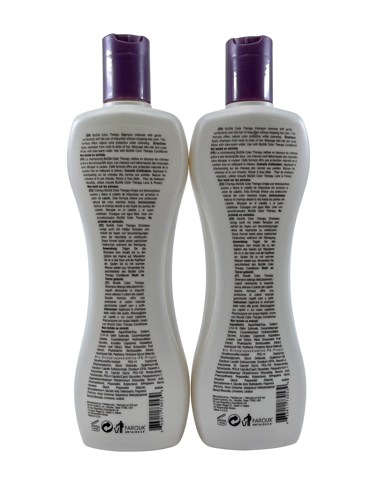 Biosilk Color Therapy Shampoo 12 OZ Set of 2