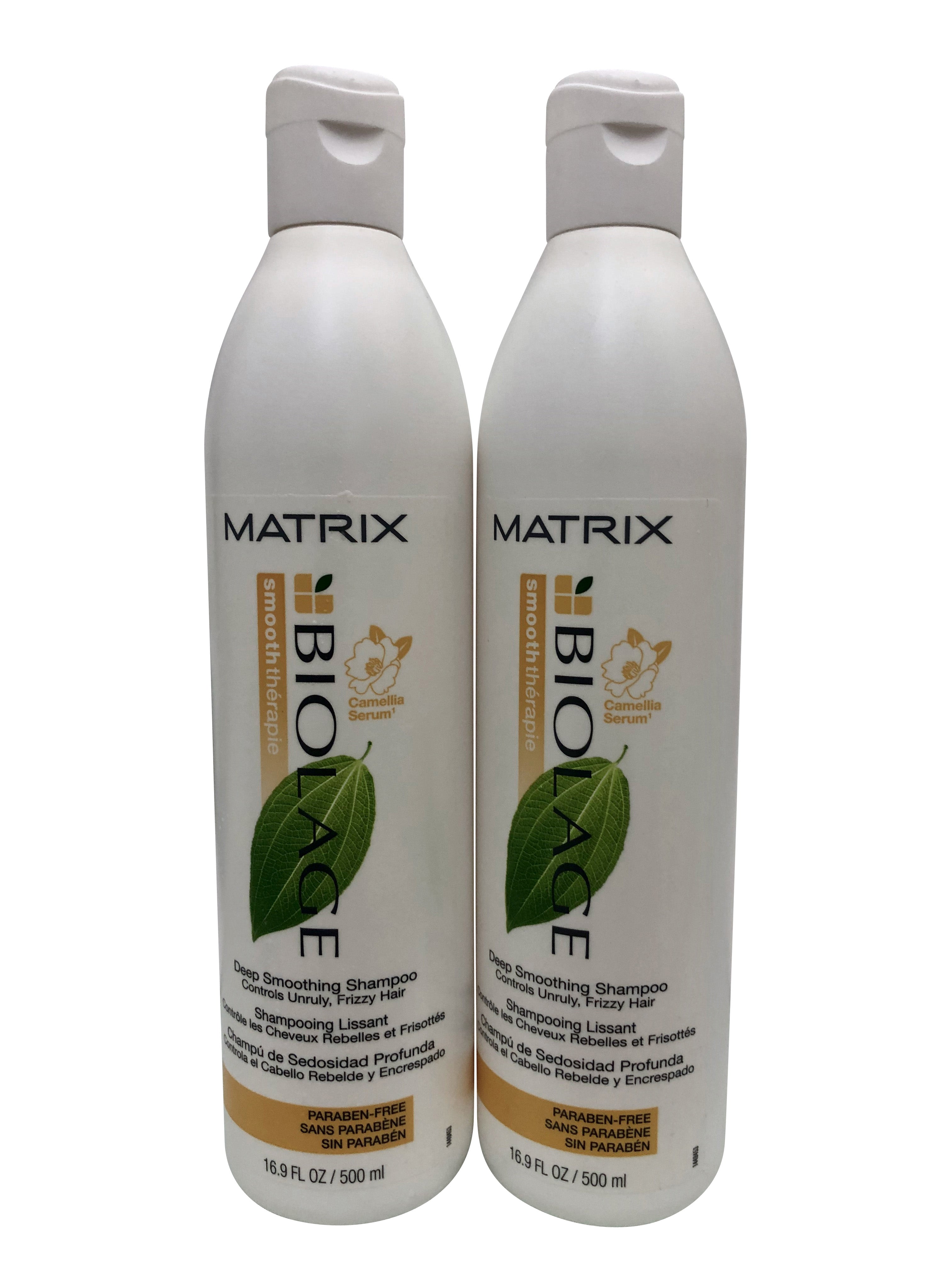 Matrix Biolage Deep Smoothing Shampoo Unruly & Frizzy Hair Set 16.9 oz Each