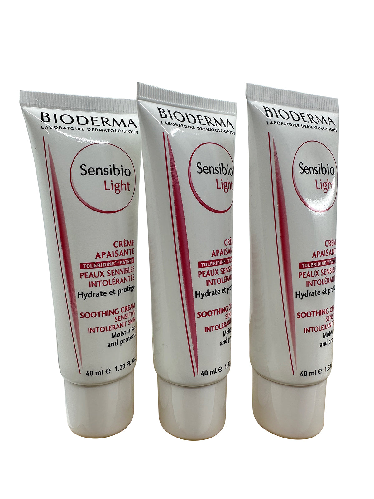 Bioderma Sensibio Light Soothing Cream 1.33 OZ set of 3