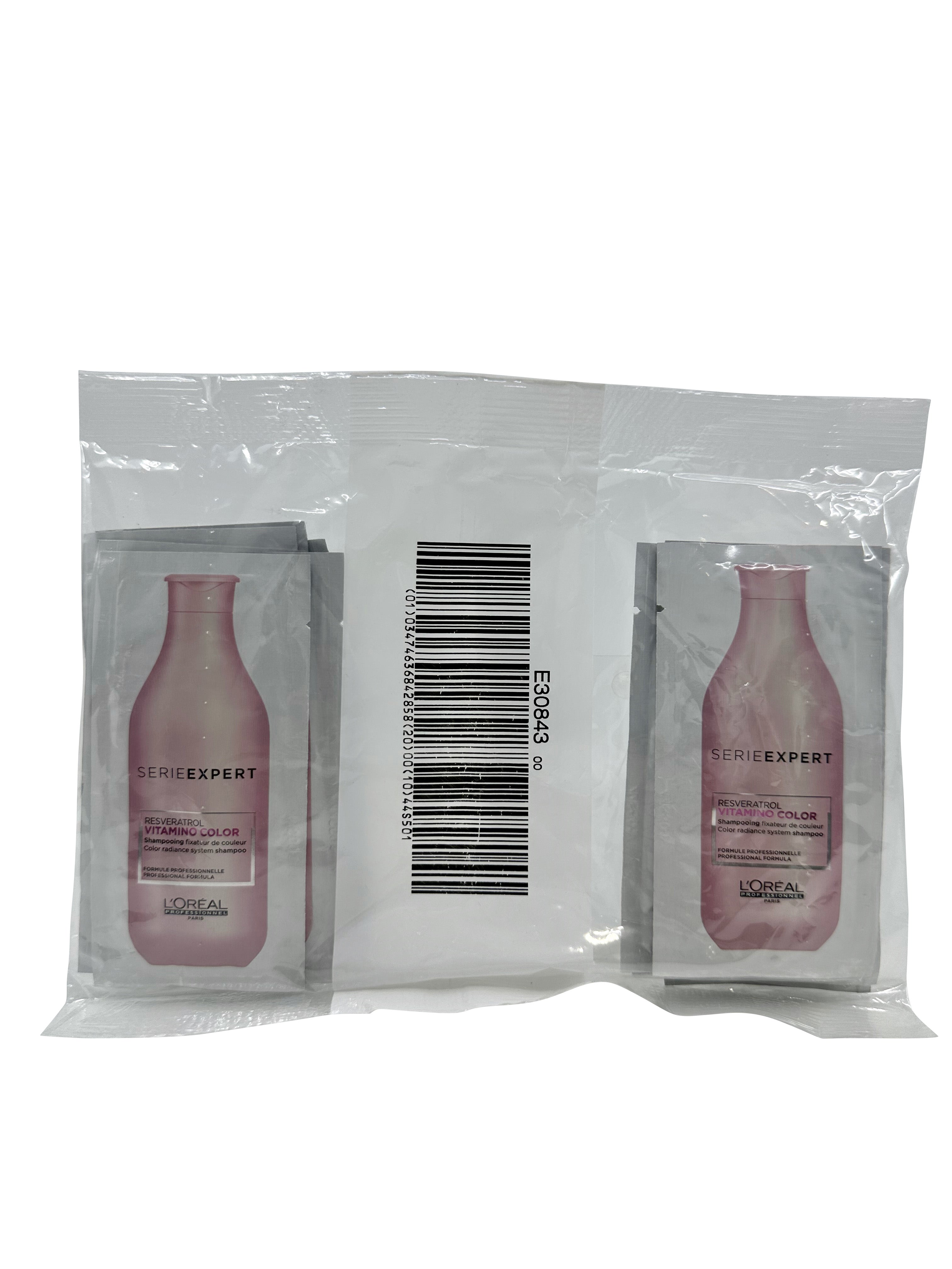 L'Oreal Serie Expert Resveratrol Vitamino Color Shampoo Sachets 12 x 10 ML