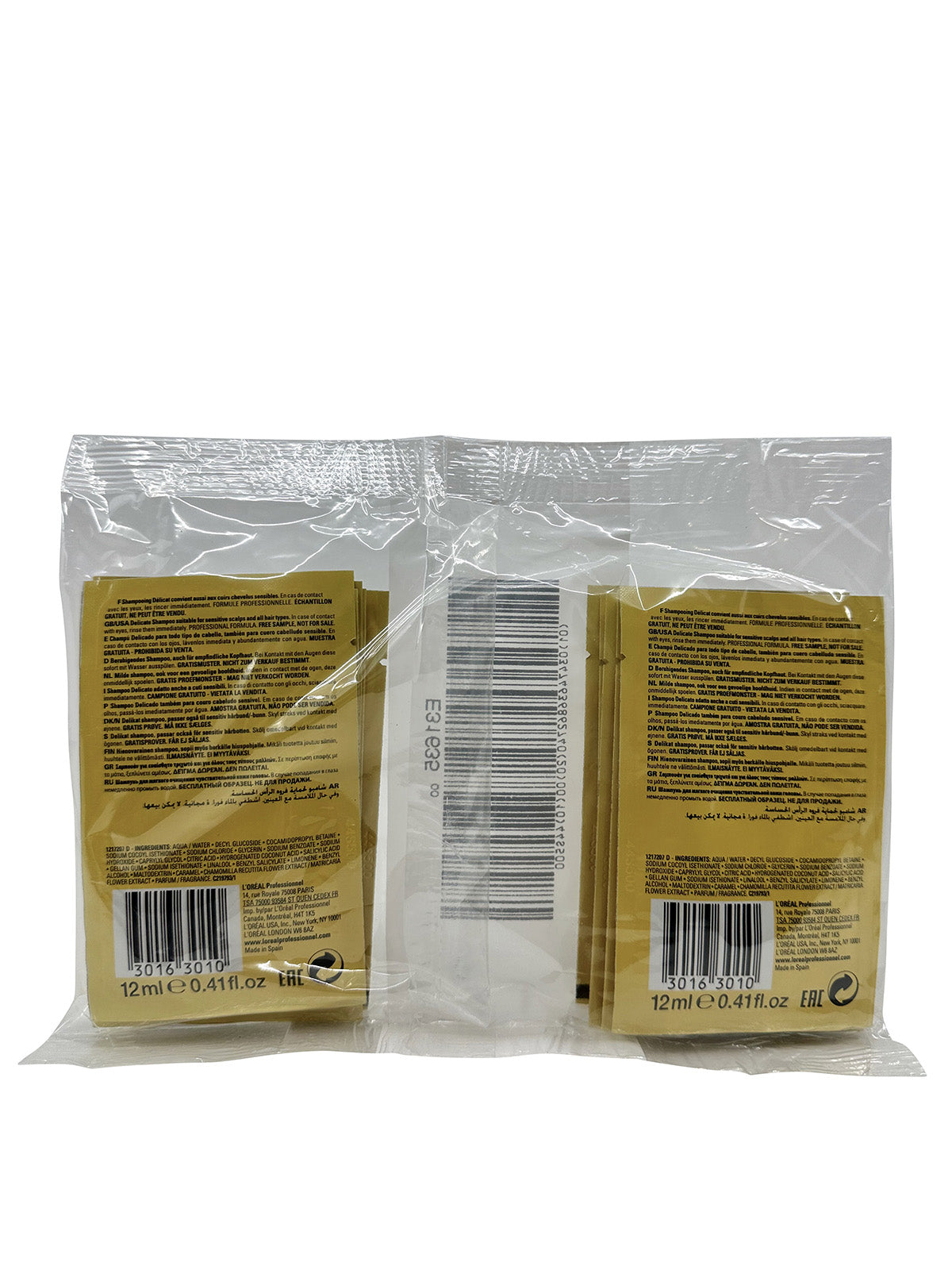 L'Oreal Source Fleurs Calendula & Chamomile Shampoo Travel Sachets 12 x 12 ML