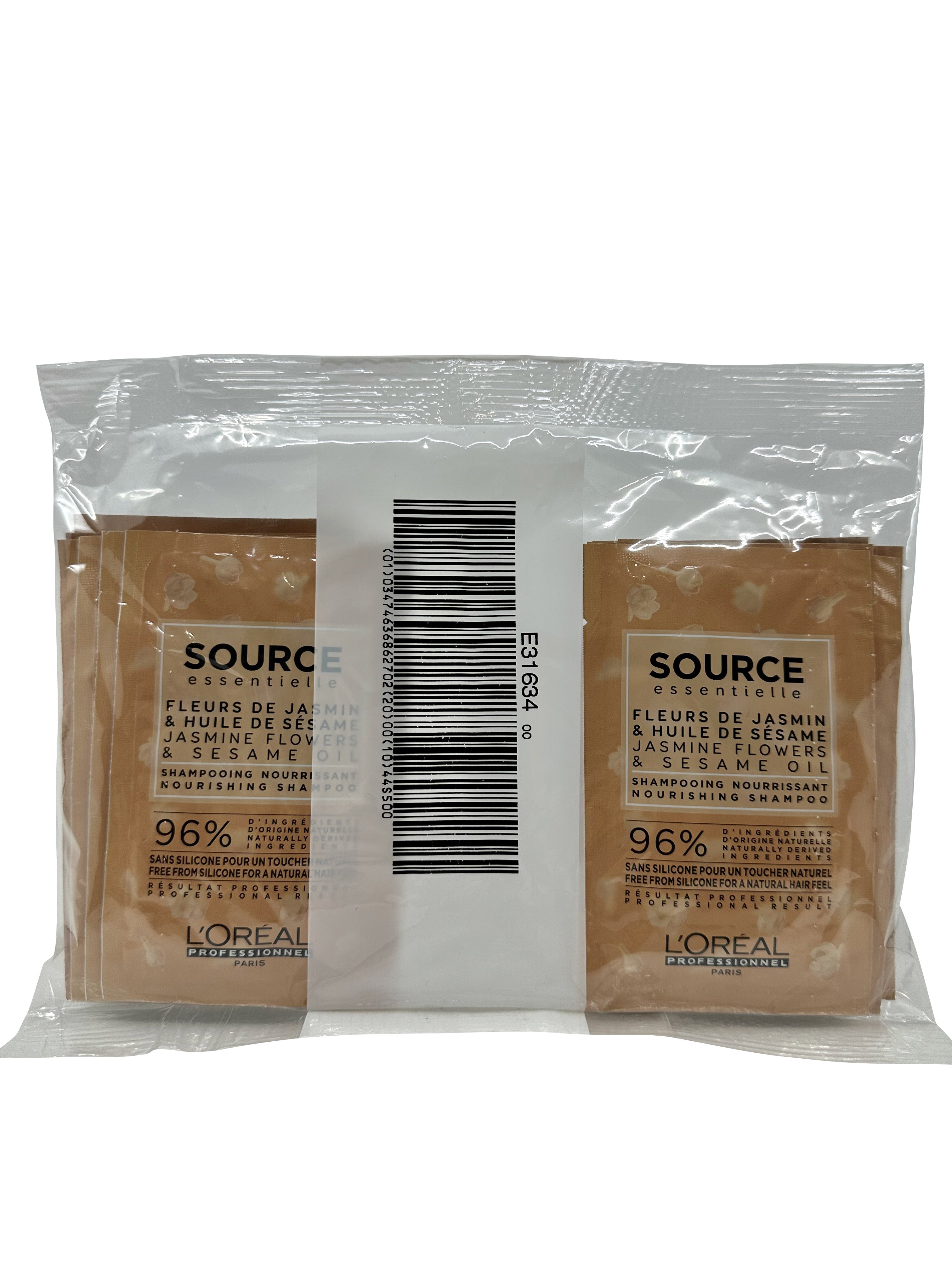L'Oreal Source Fleurs de Jasmin Shampoo Travel Sachets 12 x 12 ML