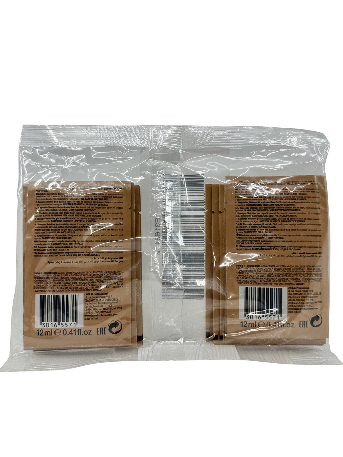 L'Oreal Source Fleurs de Jasmin Shampoo Travel Sachets 12 x 12 ML