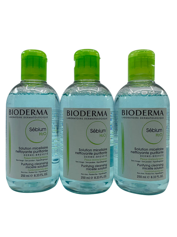 Bioderma Sebium H2O Purifying Micellar Solution Combo & Oily 8.33 OZ Set of 3 Beautyvice Bioderma Sebium H2O Purifying Micellar Solution Combo & Oily 8.33 OZ Set of 3 Beautyvice