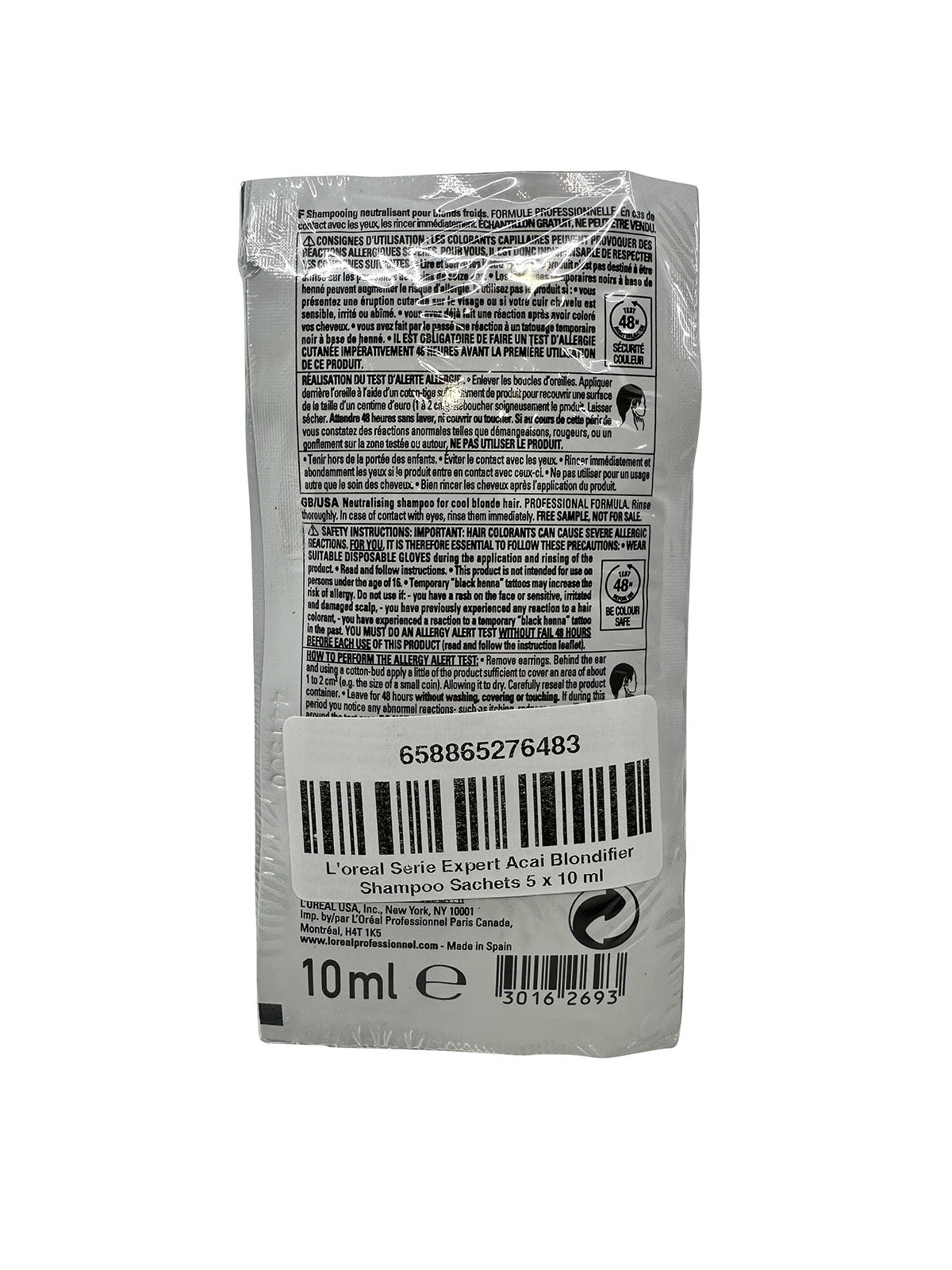 L'Oreal Serie Expert Acai Blondifier Shampoo Sachets 5 x 10 ml