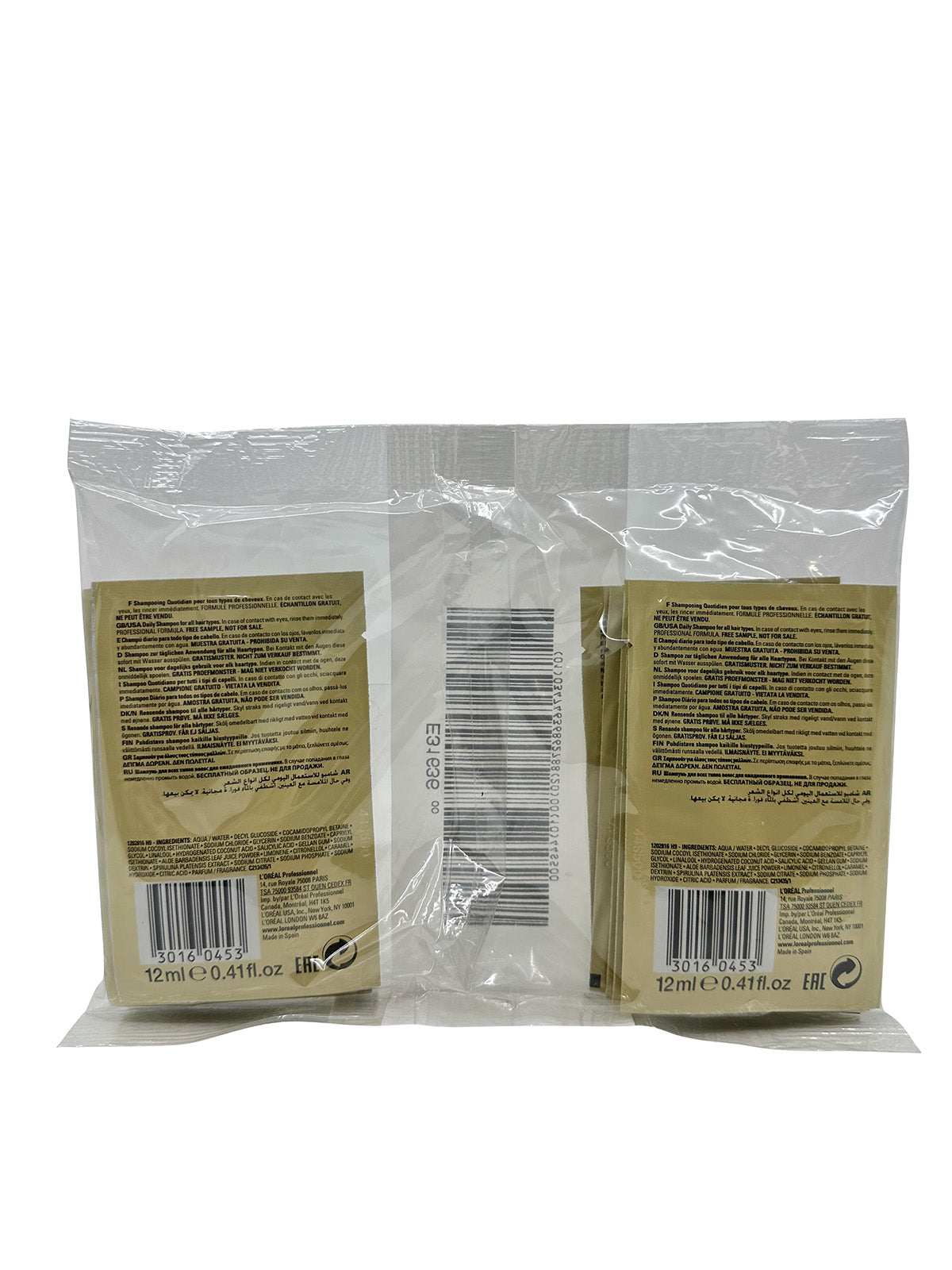 L'Oreal Source Feuilles Acacia Leaves & Aloe Daily Shampoo Travel Sachets 12 x 12 ML