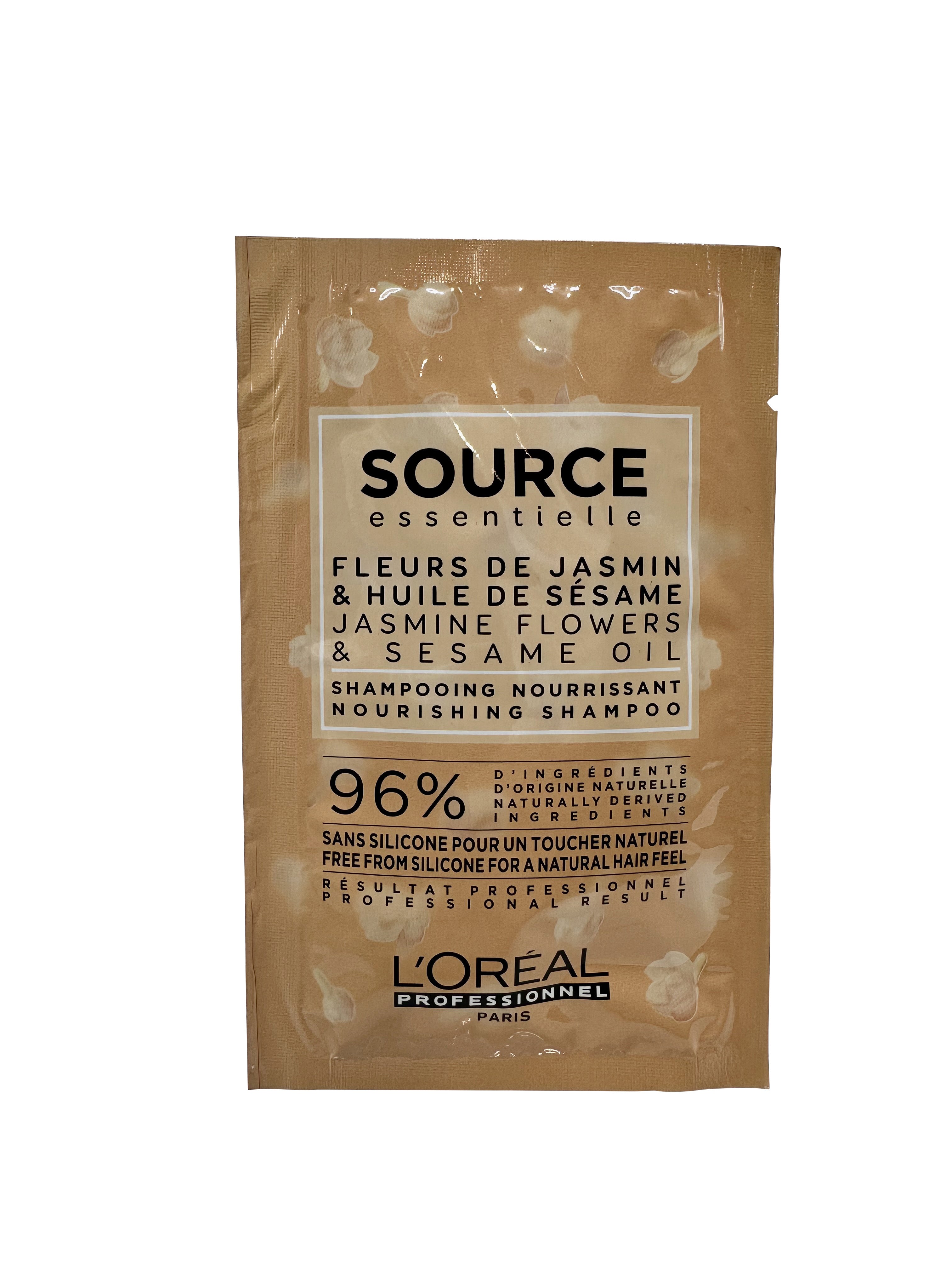 L'Oreal Source Fleurs de Jasmin Shampoo Travel Sachets 5 x 12 ML