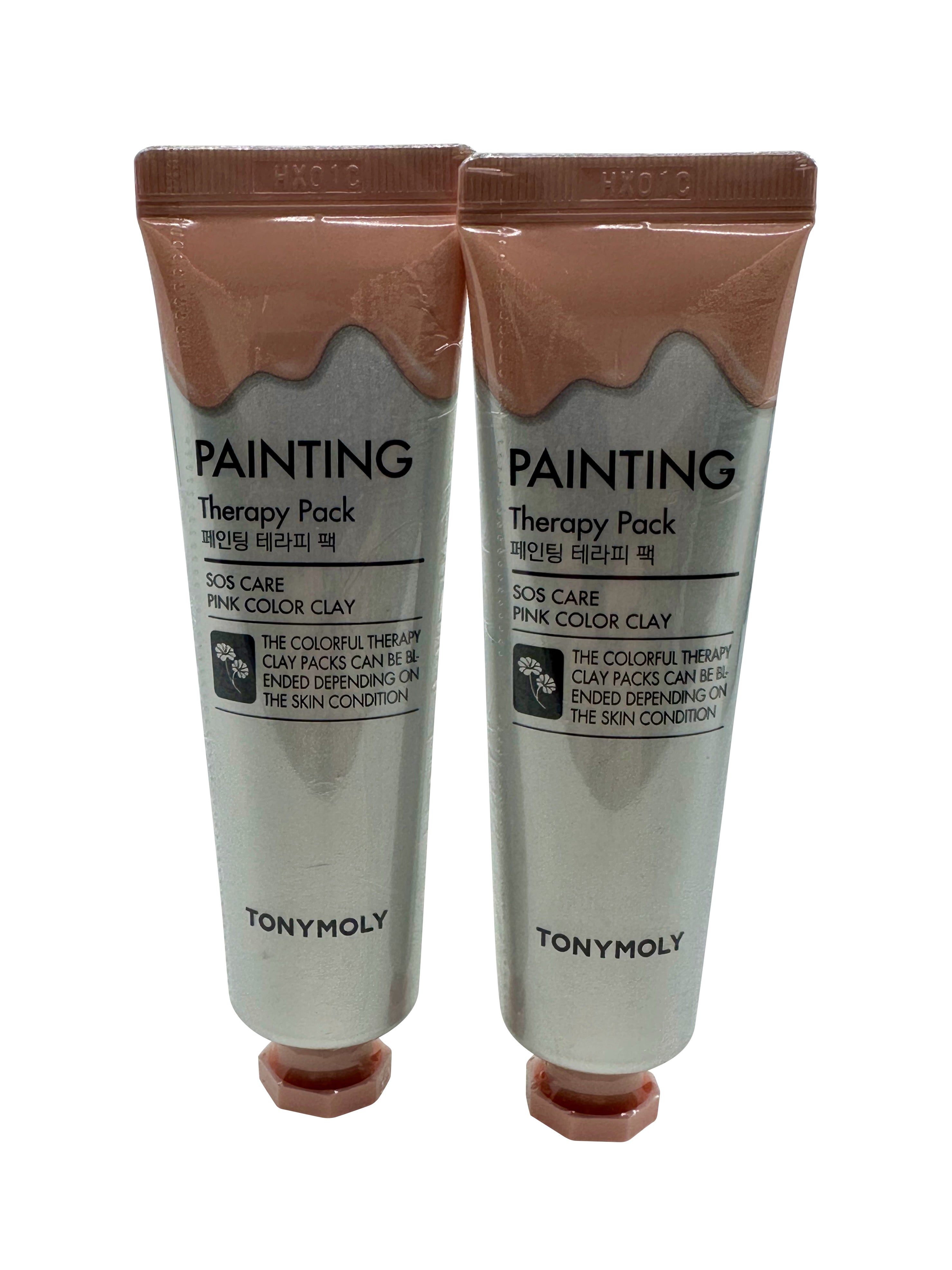 TonyMoly Painting Therapy Pack Pink Color Gel Clay SOS 1 OZ Set of 2