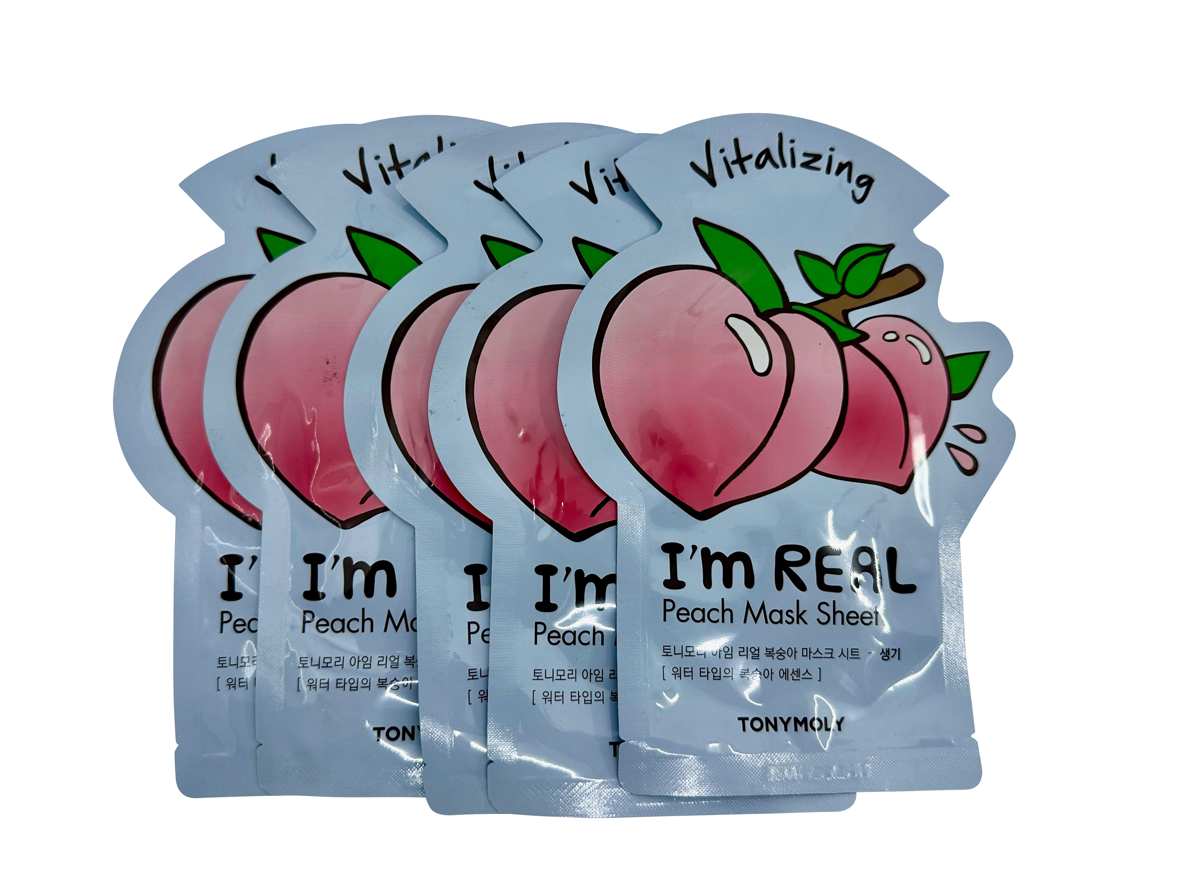 TonyMoly Peach Vitalizing Mask Sheet Set of 5