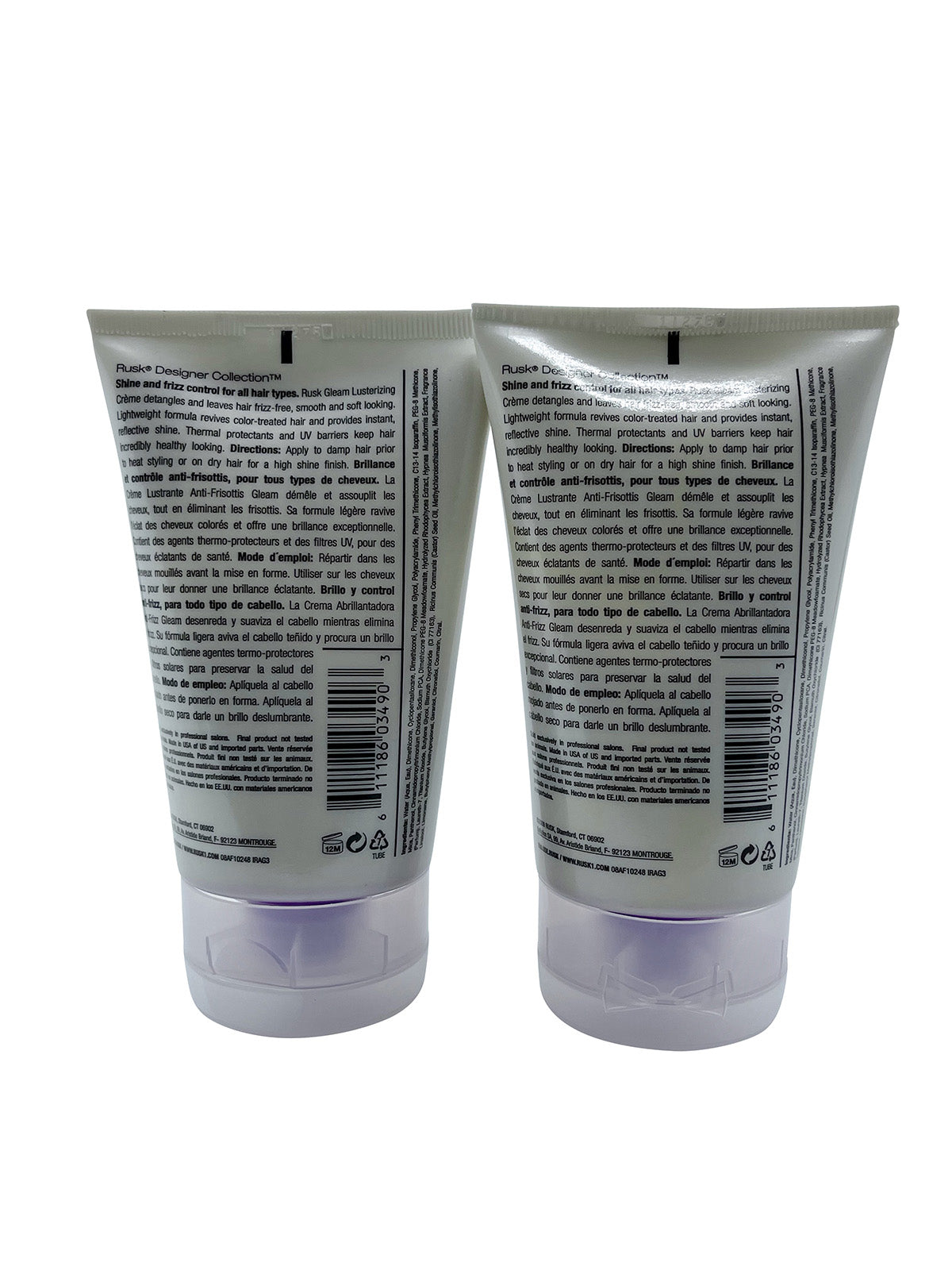 Rusk Gleam Lusterizing Creme 3.5 OZ Set of 2