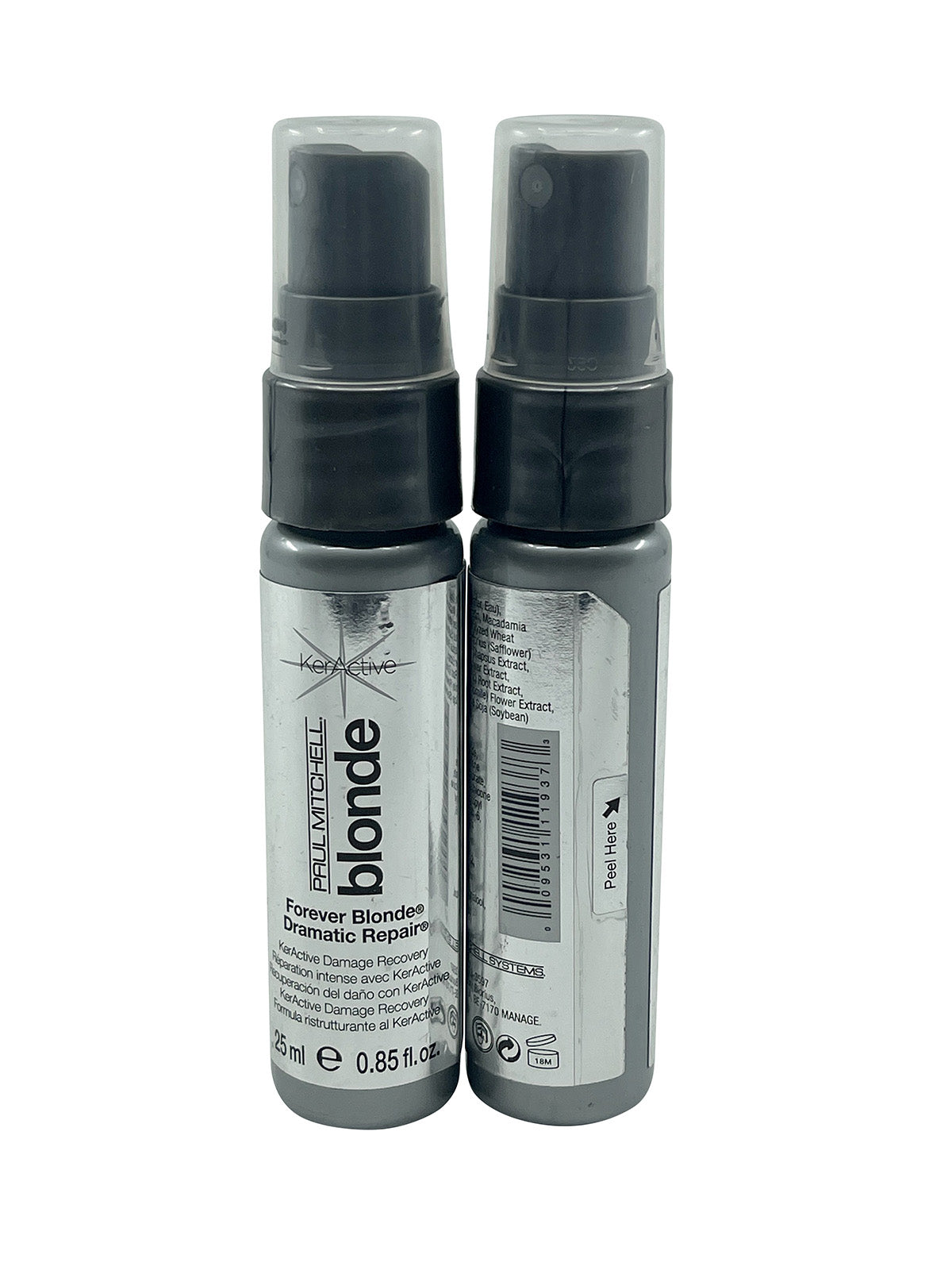 Paul Mitchell Forever Blonde Repair Spray Weak & Damaged Hair 0.85 OZ Set of 2