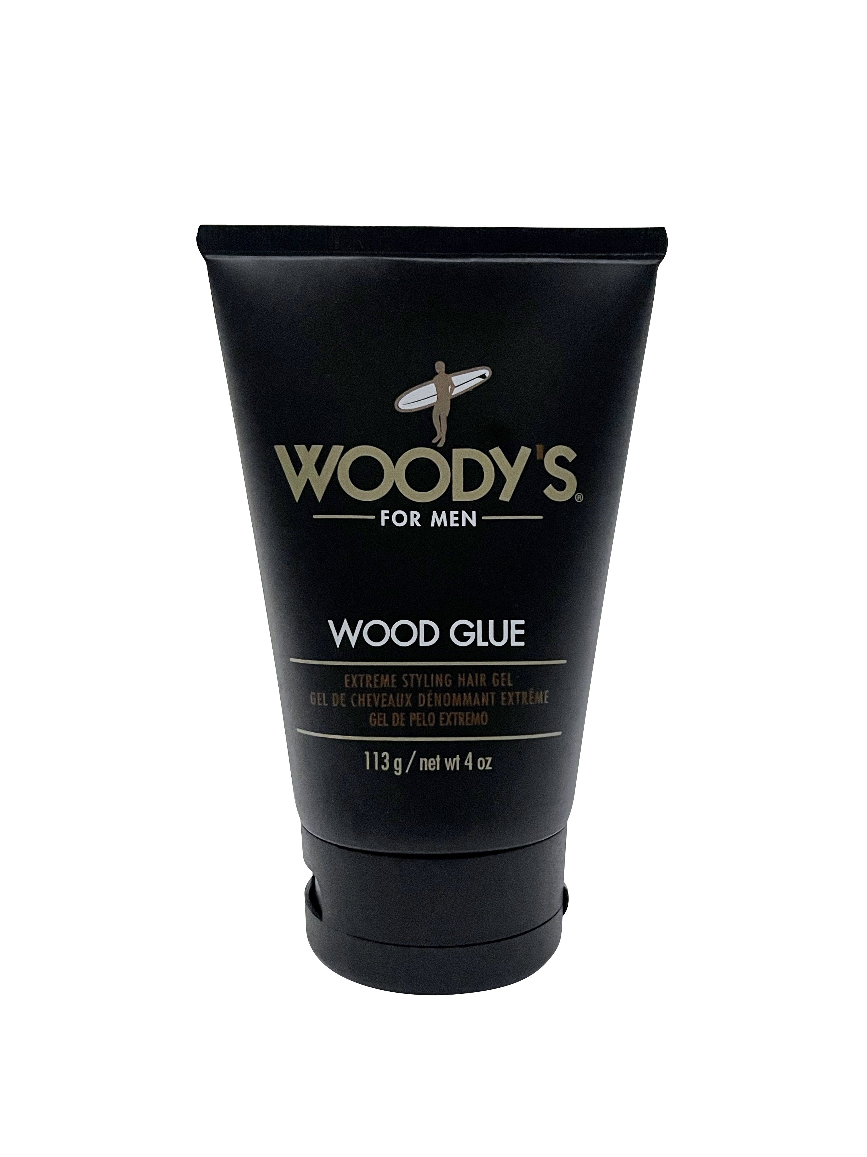 Woody's for Men Wood Glue Extreme Styling Hair Gel 4 OZ