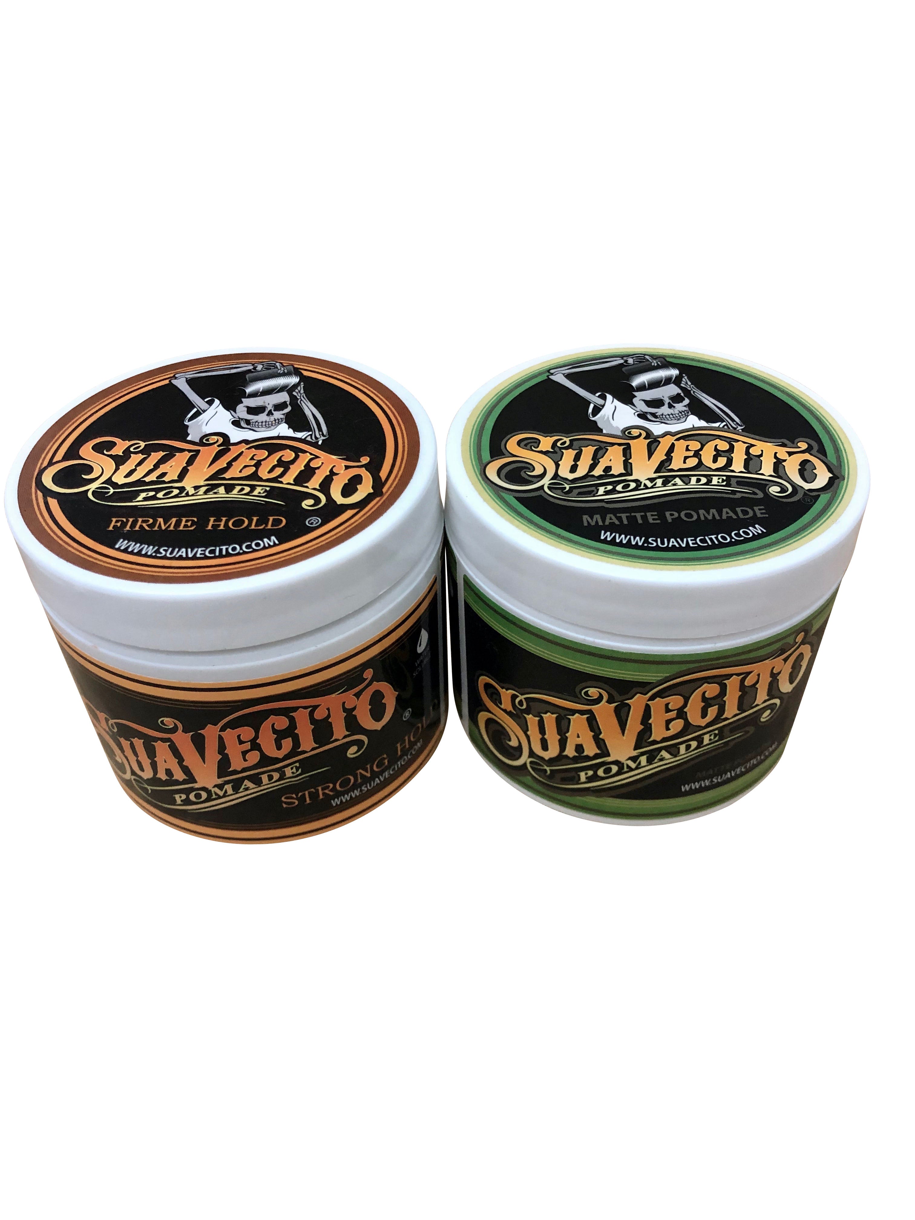 Suavecito Pomade Firme Hold 4 OZ & Matte Pomade Set 4 OZ