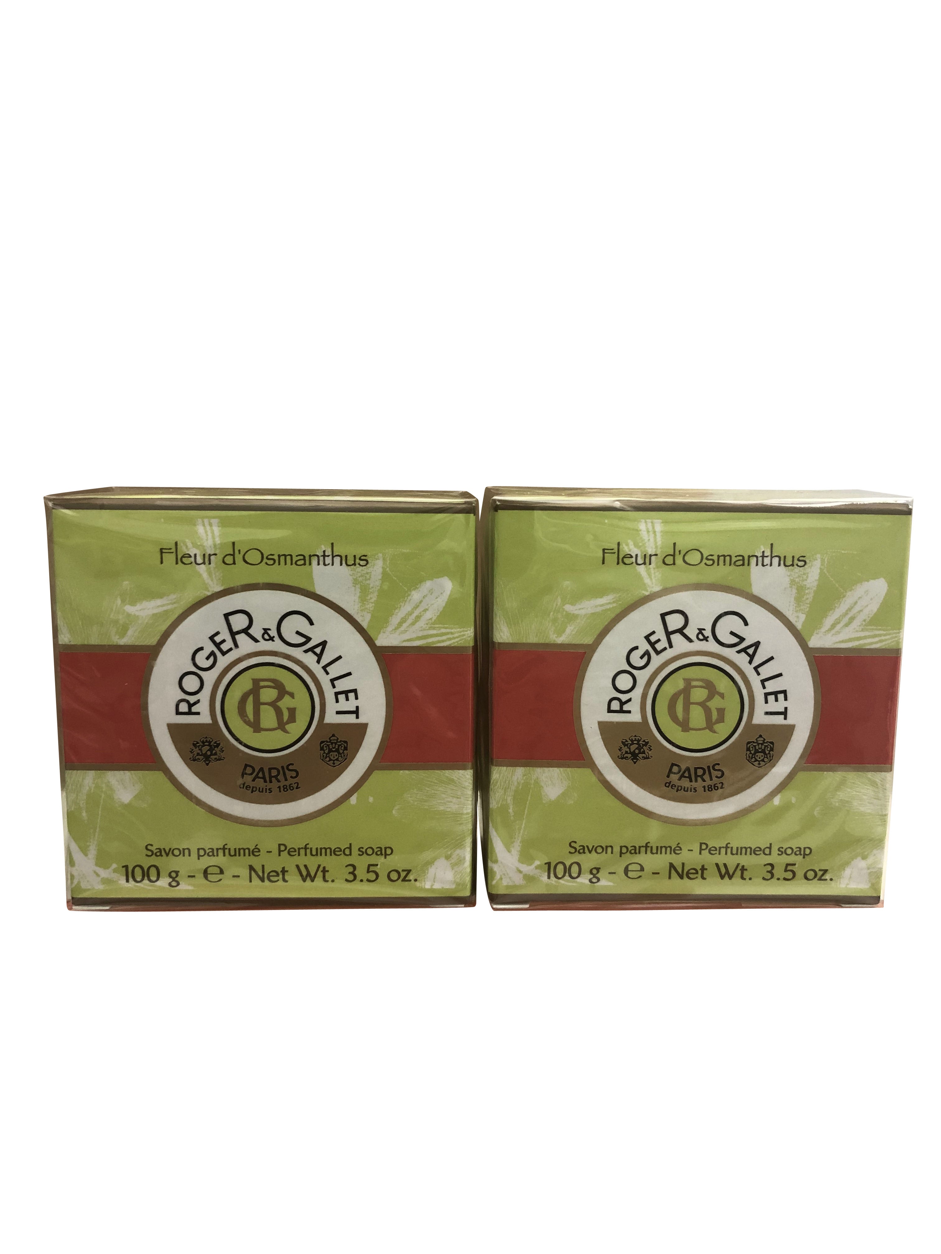 Roger & Gallet Fleur D'Osmanthus Travel Soap 3.5 OZ set of 2