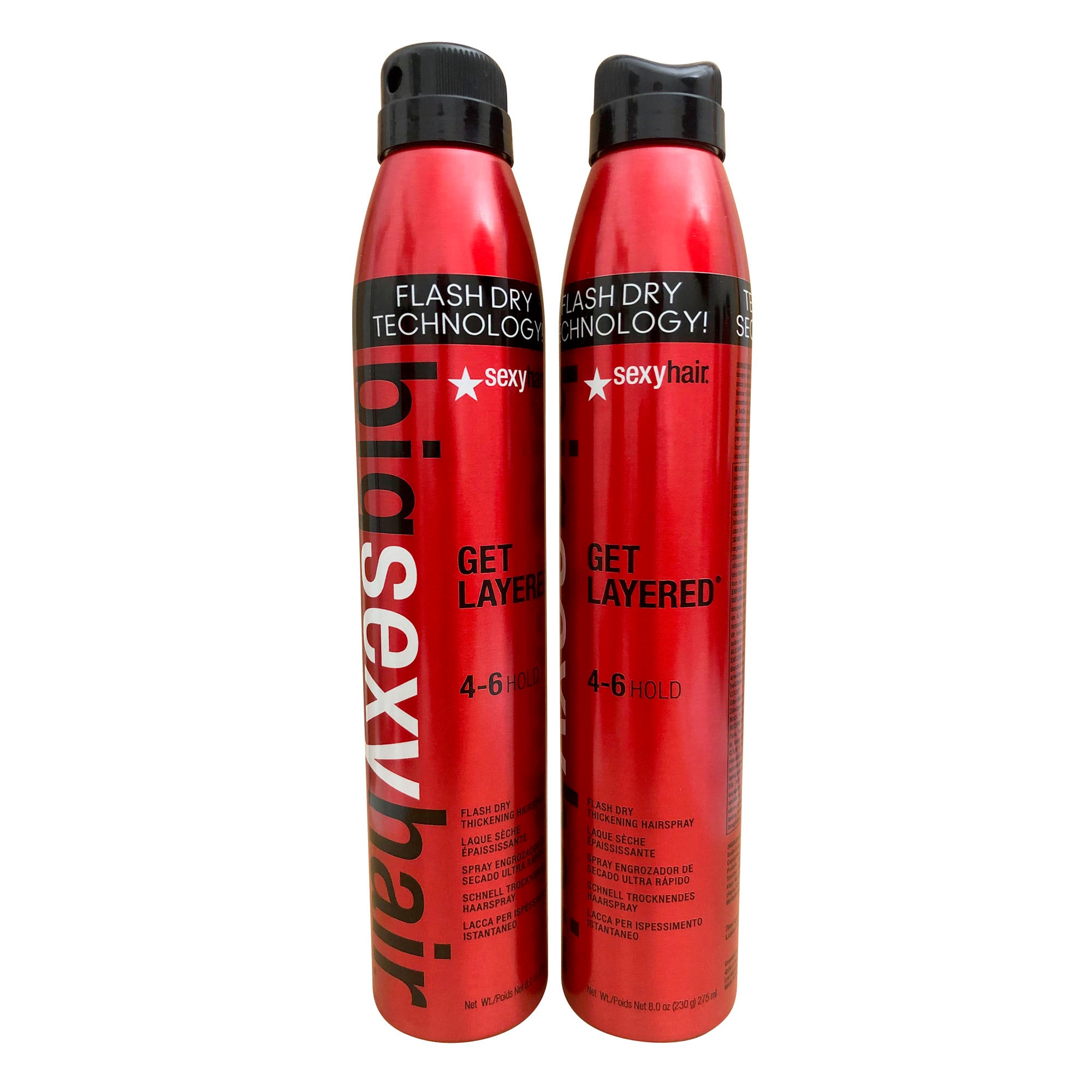 Sexy Hair Get Layered 4-6 Hold Spray 8 OZ Set of Two