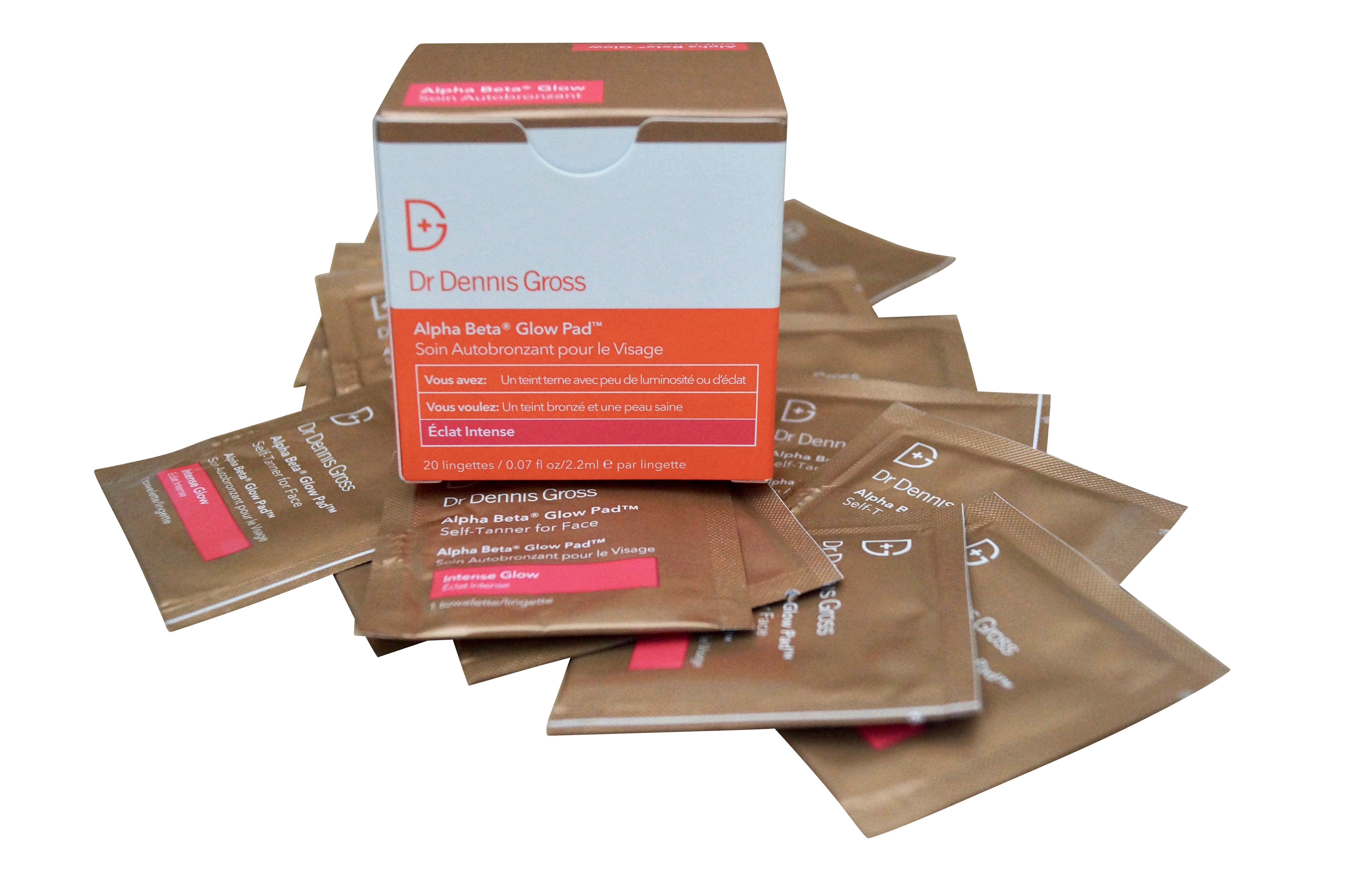 Dr. Dennis Gross Alpha Beta Glow Pad Self Tanner for Face 20 CT