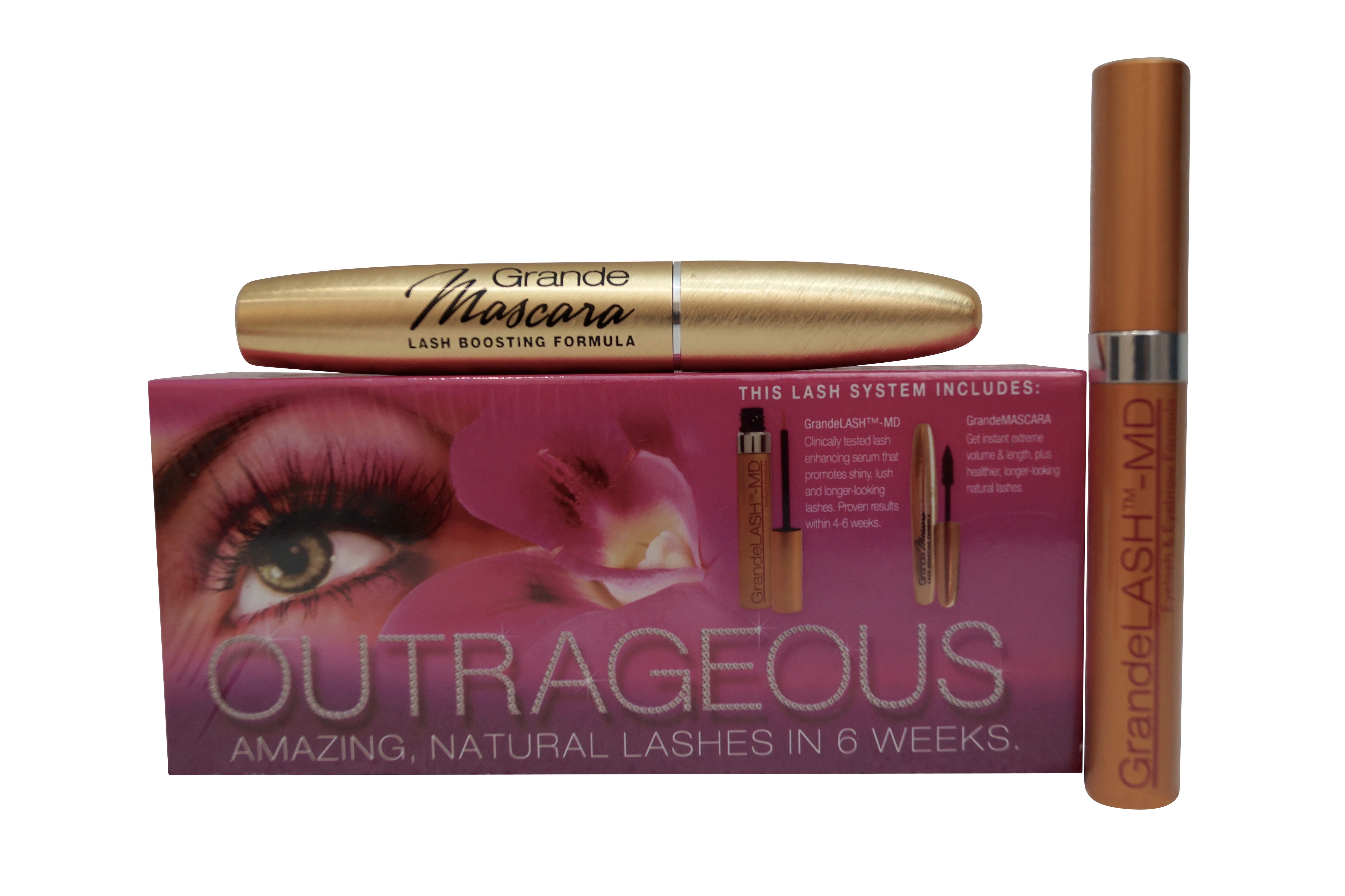 Grandelash MD Gift Set MD Eyelash Enhancer 2ml & Grande Mascara Brown