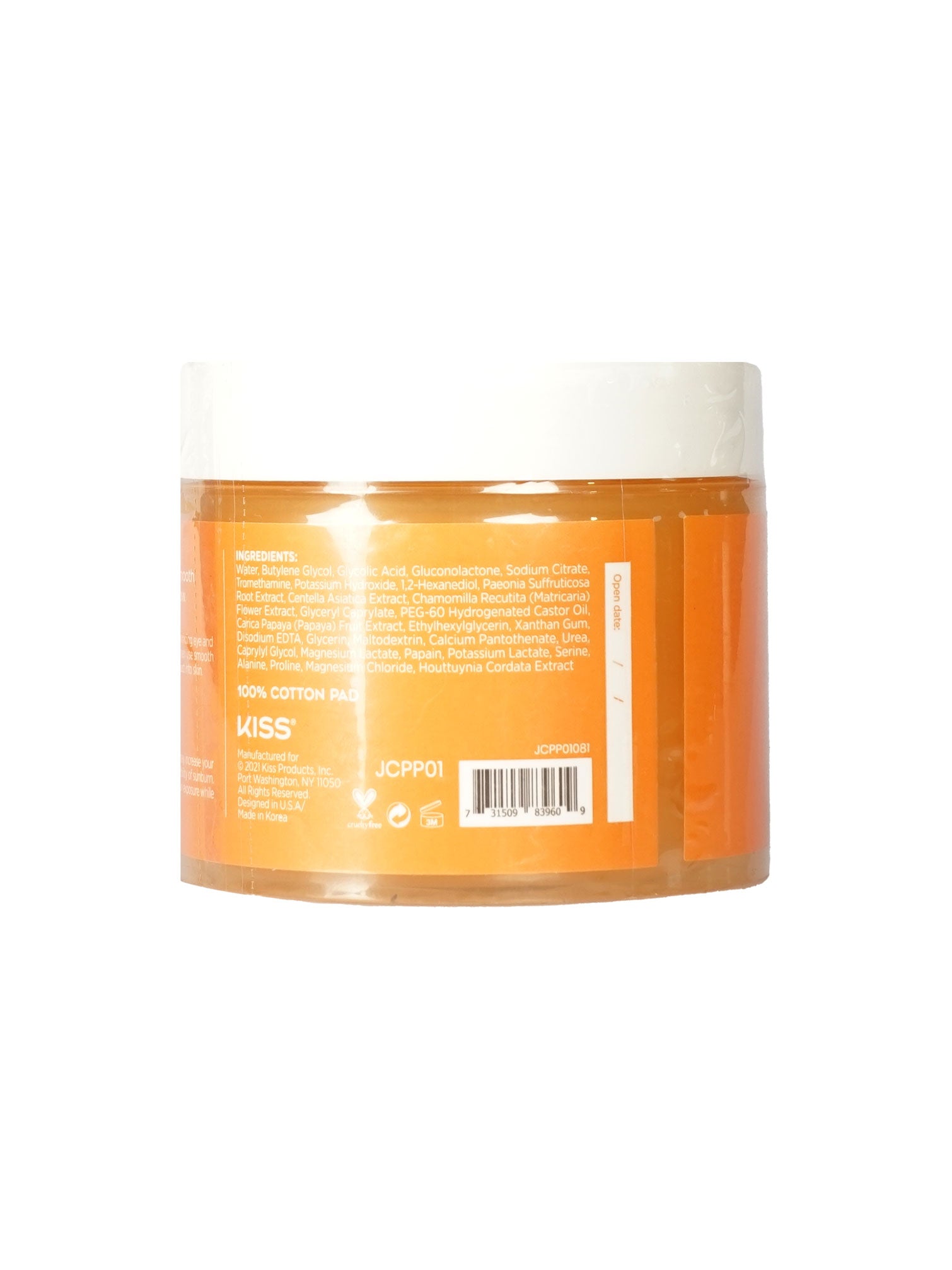 Joah Daily Glow Exfoliating Cotton Peel Pads with Glycolic Acid 50 Pads 3.04 OZ
