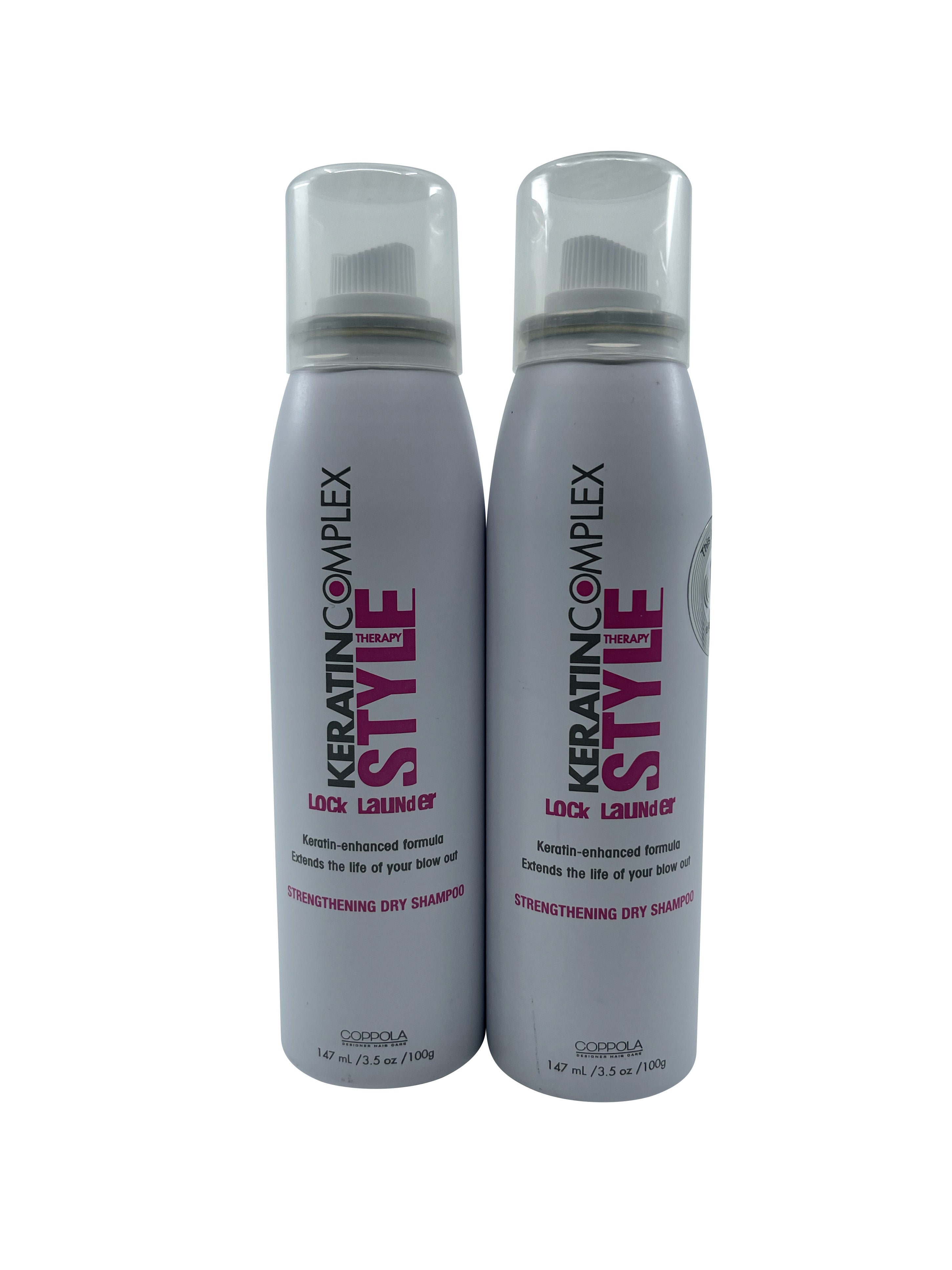 Keratin Complex Style Therapy Lock Launder Dry Shampoo 3.5 oz Set of 2