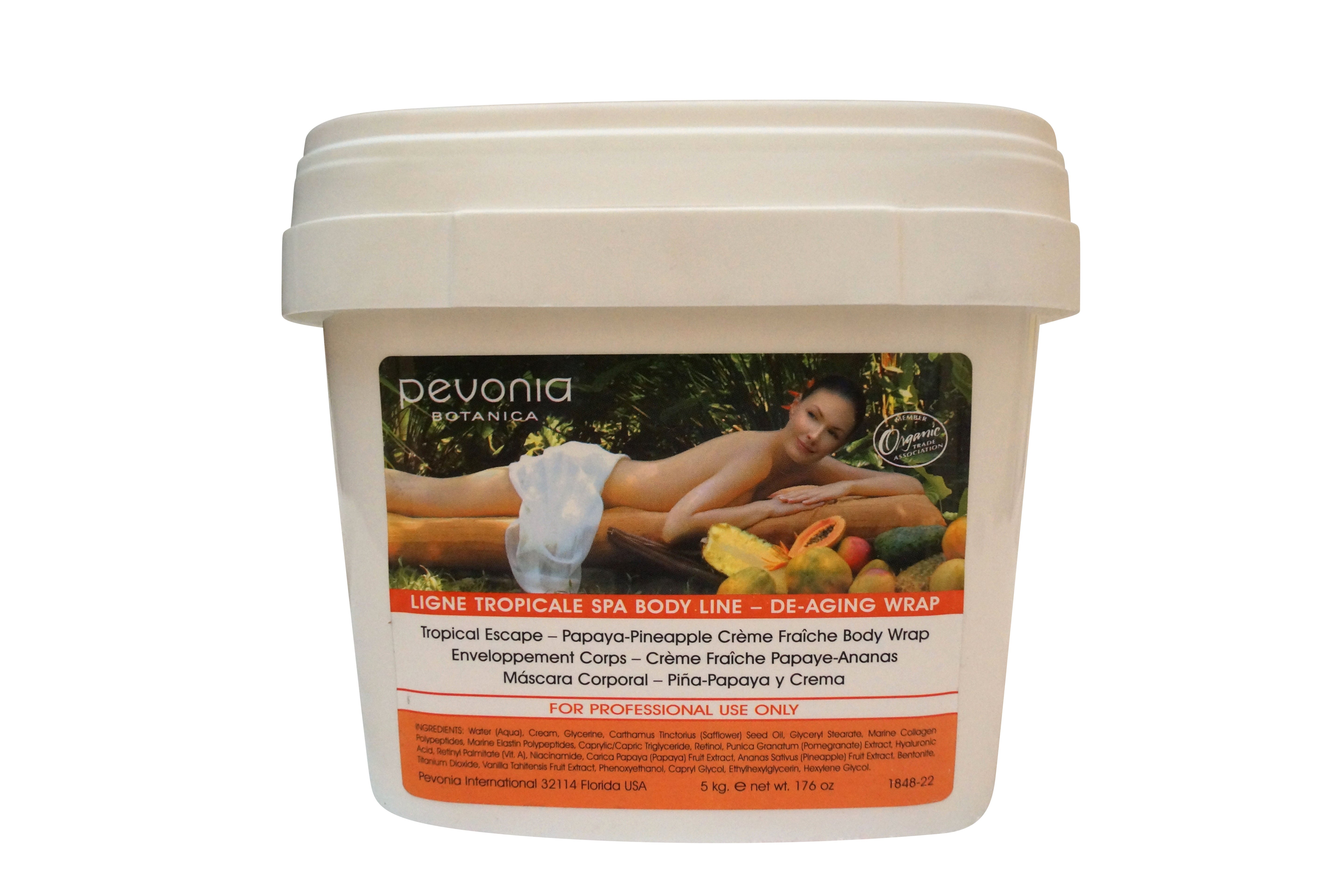 Pevonia Botanica Tropical Escape Papaya-Pineapple Crme Fraiche Body Wrap 176 oz