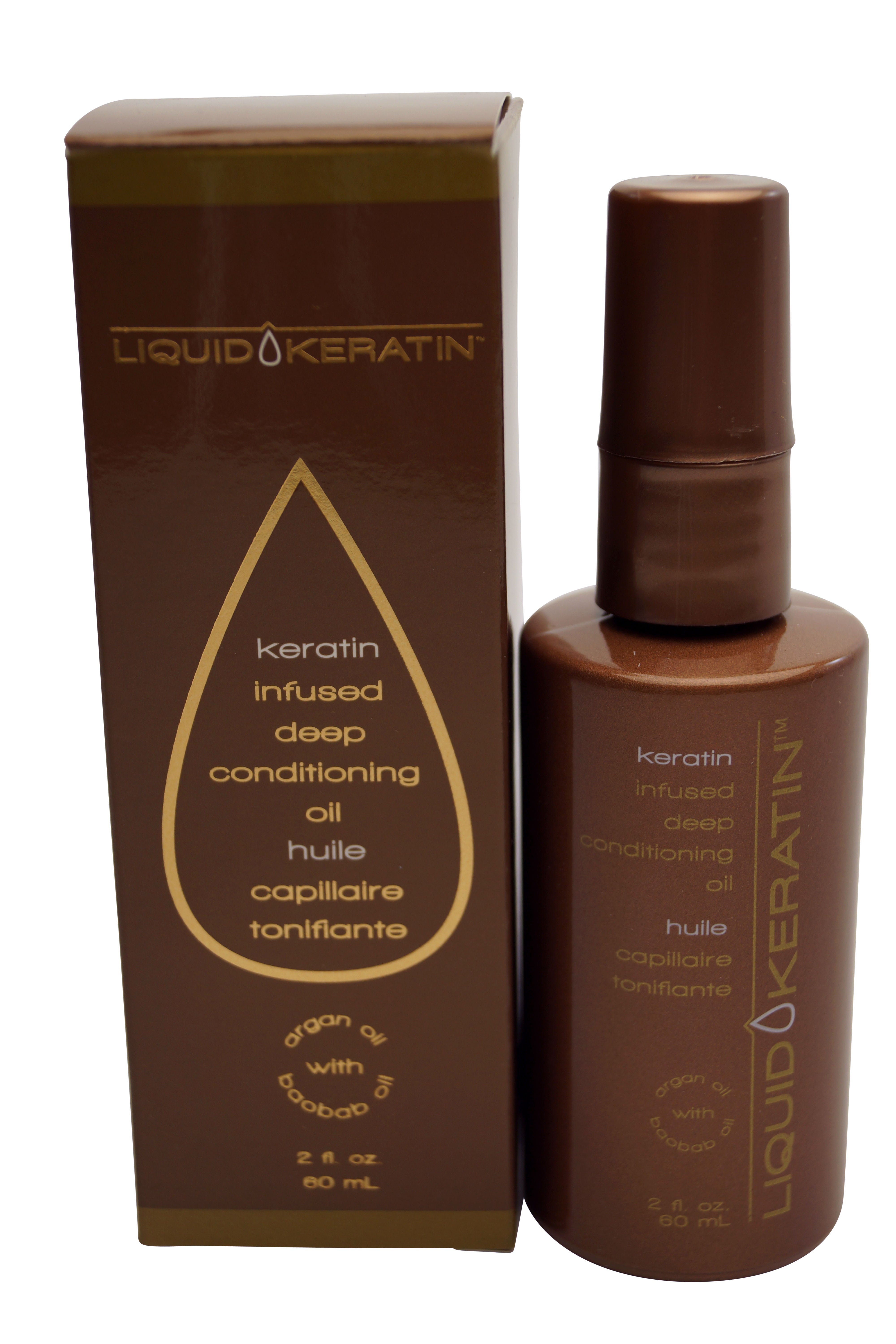 Liquid Keratin Keratin Infused Deep Conditioning Oil Argan Boabab Oil 2 oz