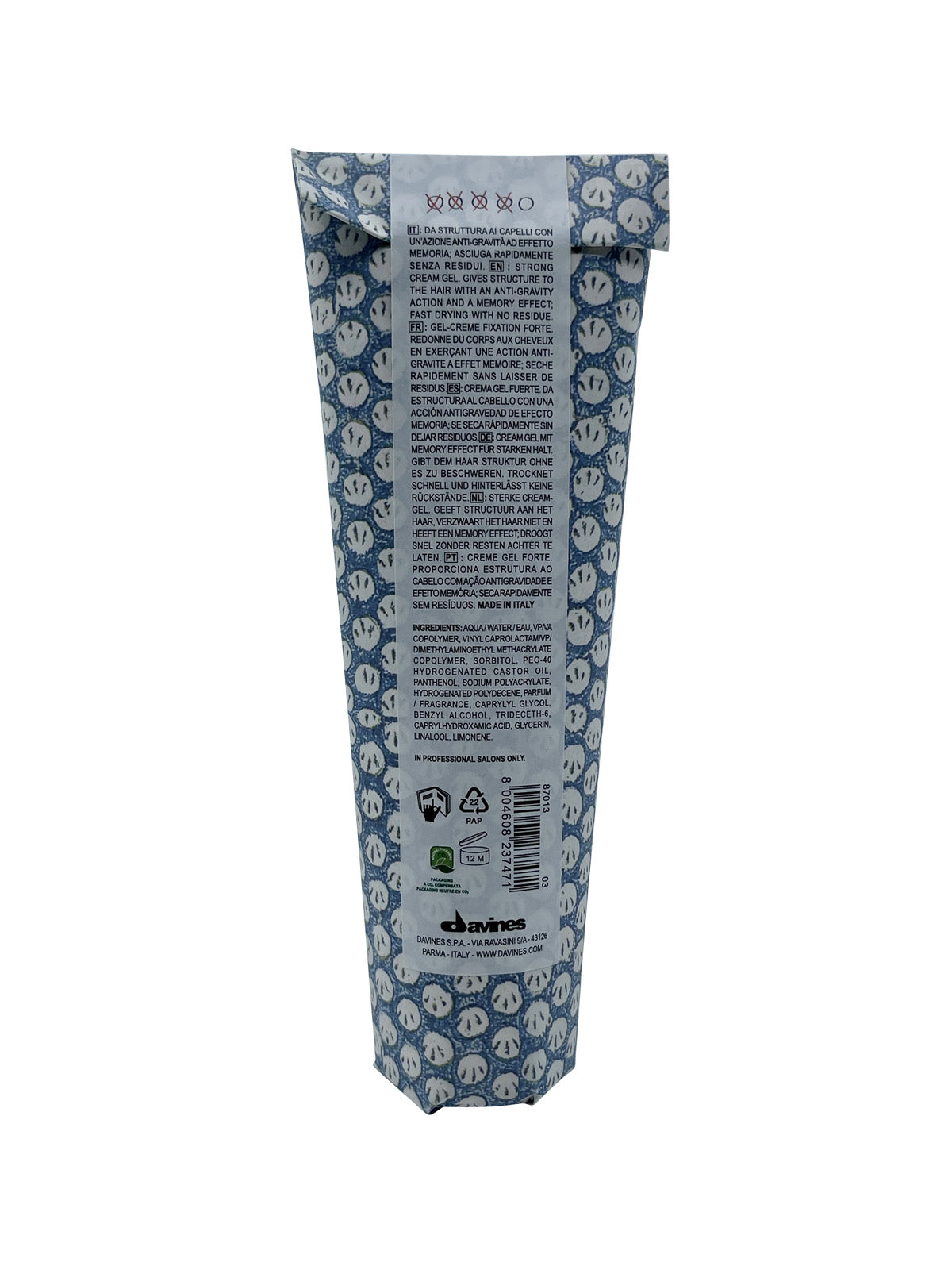 Davines Strong Hold Cream Gel 125 ml 4.22 oz