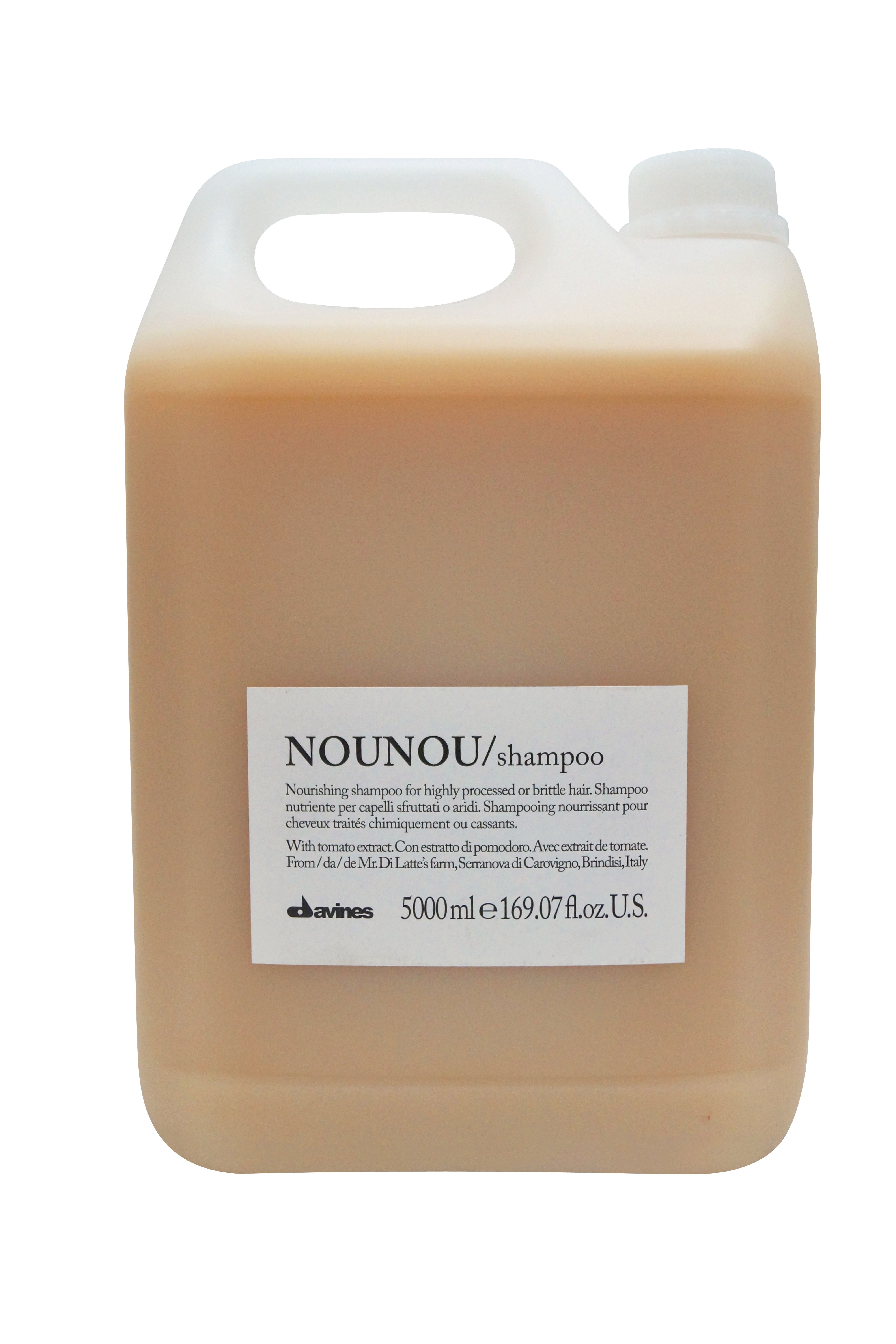 Davines Nounou Nourishing Shampoo for Highly Processed Brittle Hair, 169.07 oz.