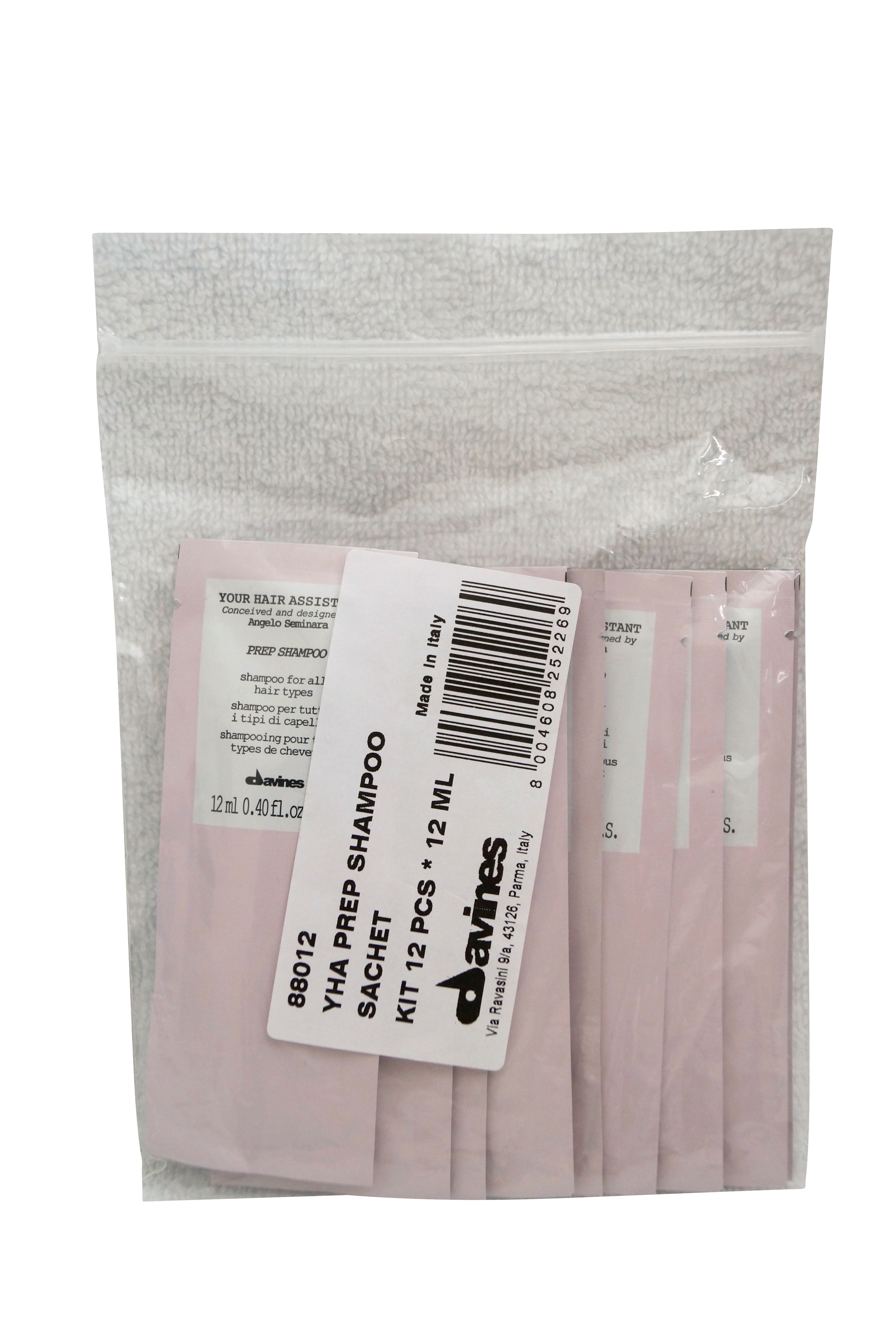 Davines Your Hair Assistant Prep Shampoo Travel Packs 12 x 12 Ml