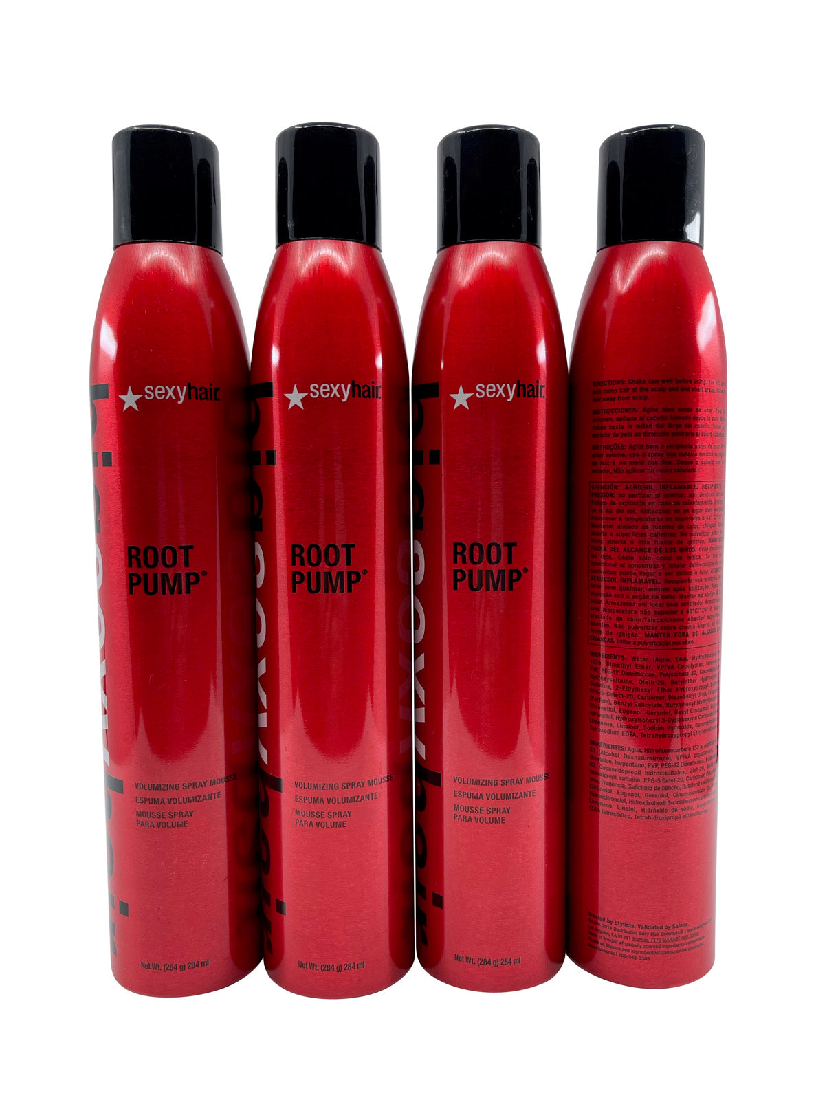 Sexy Hair Root Pump 9.6 OZ Set of 4