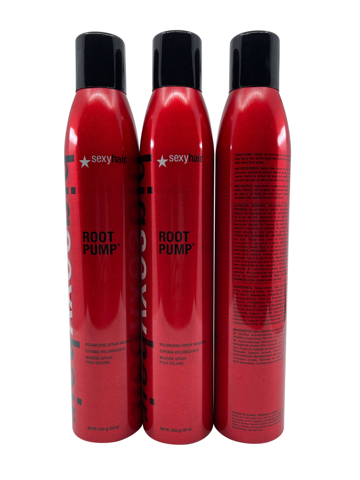 Sexy Hair Root Pump 9.6 OZ Set of 3