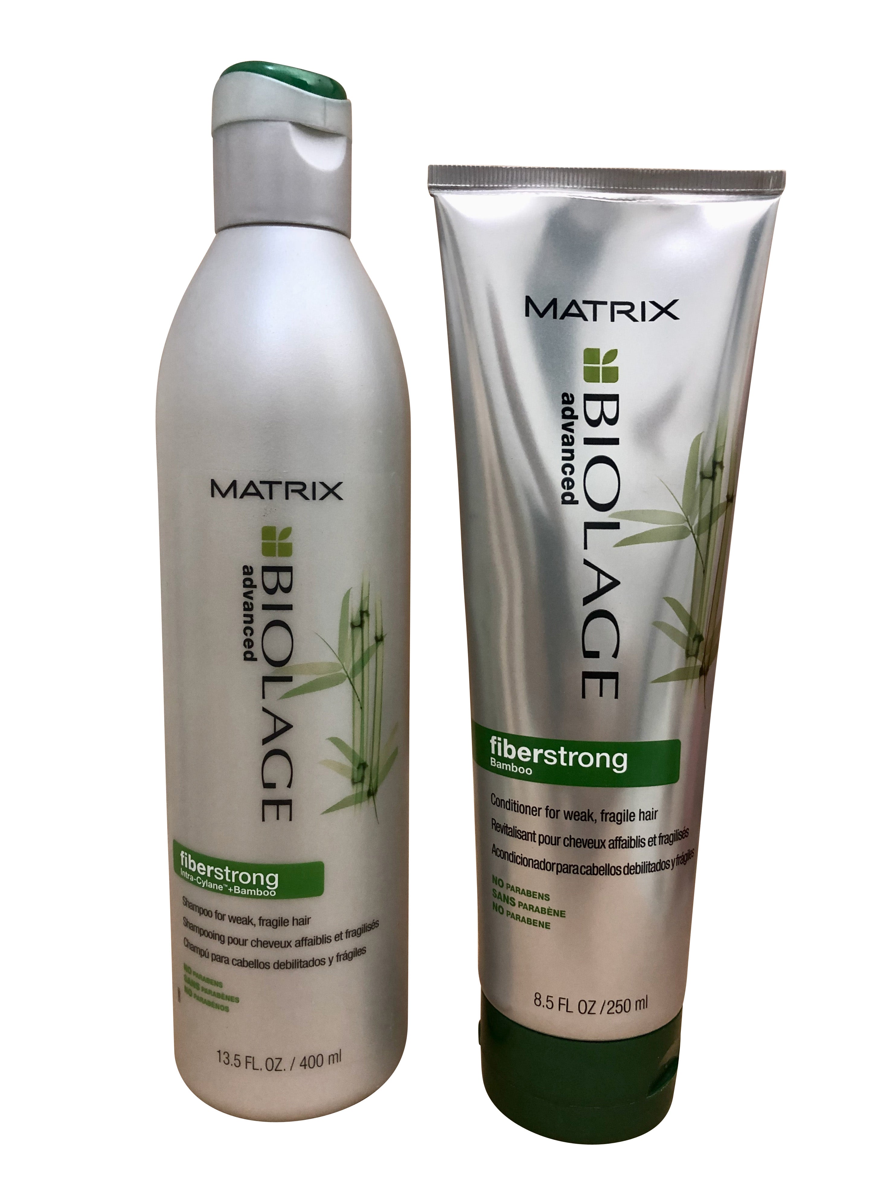Matrix Biolage Fiberstrong Bamboo Fragile Hair Shampoo 13.5 OZ & Conditioner 8.5 OZ
