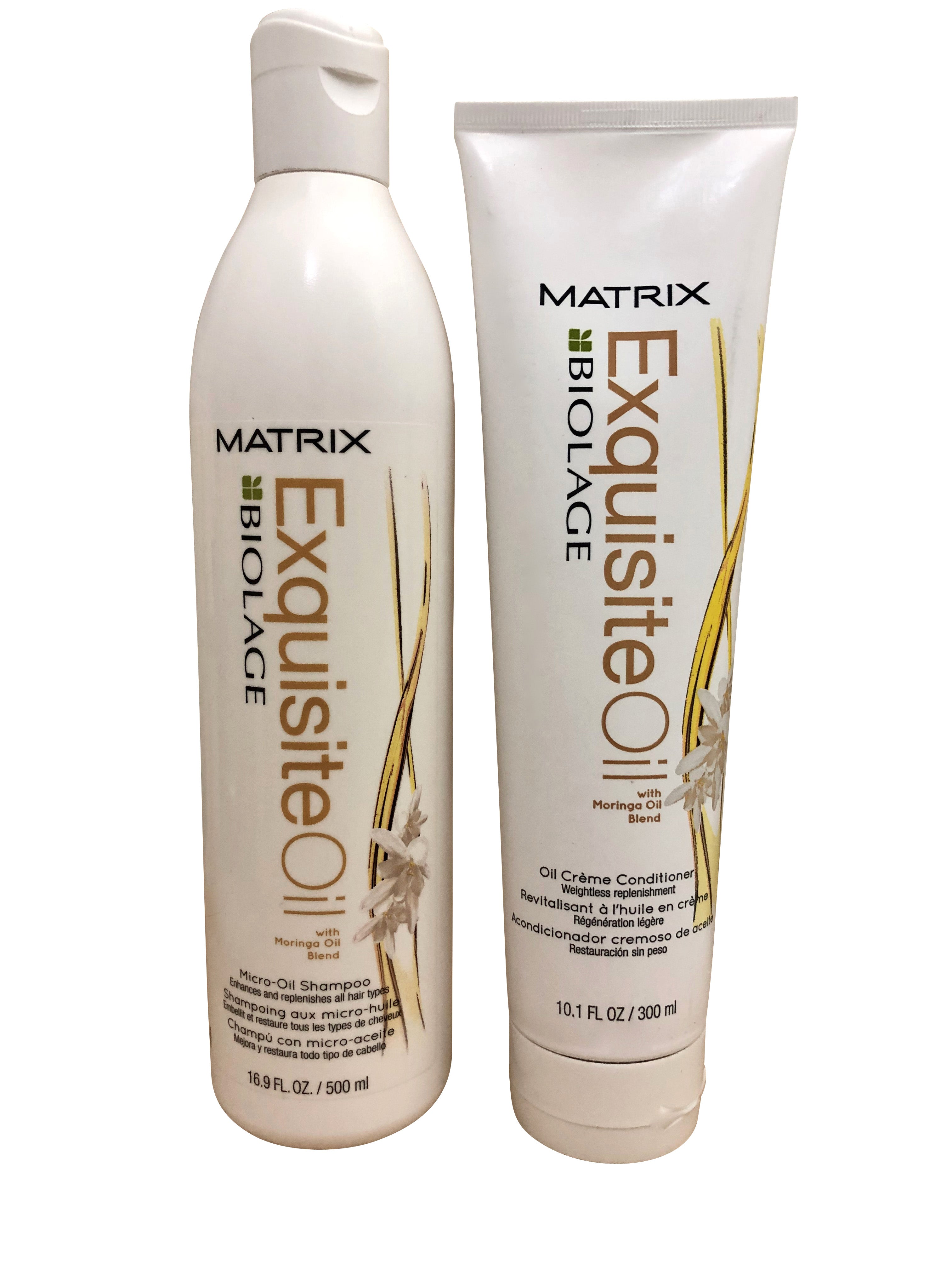 Matrix Biolage Exquisite Moringa Oil Blend Shampoo 16.9 OZ & Conditioner 10.1 OZ