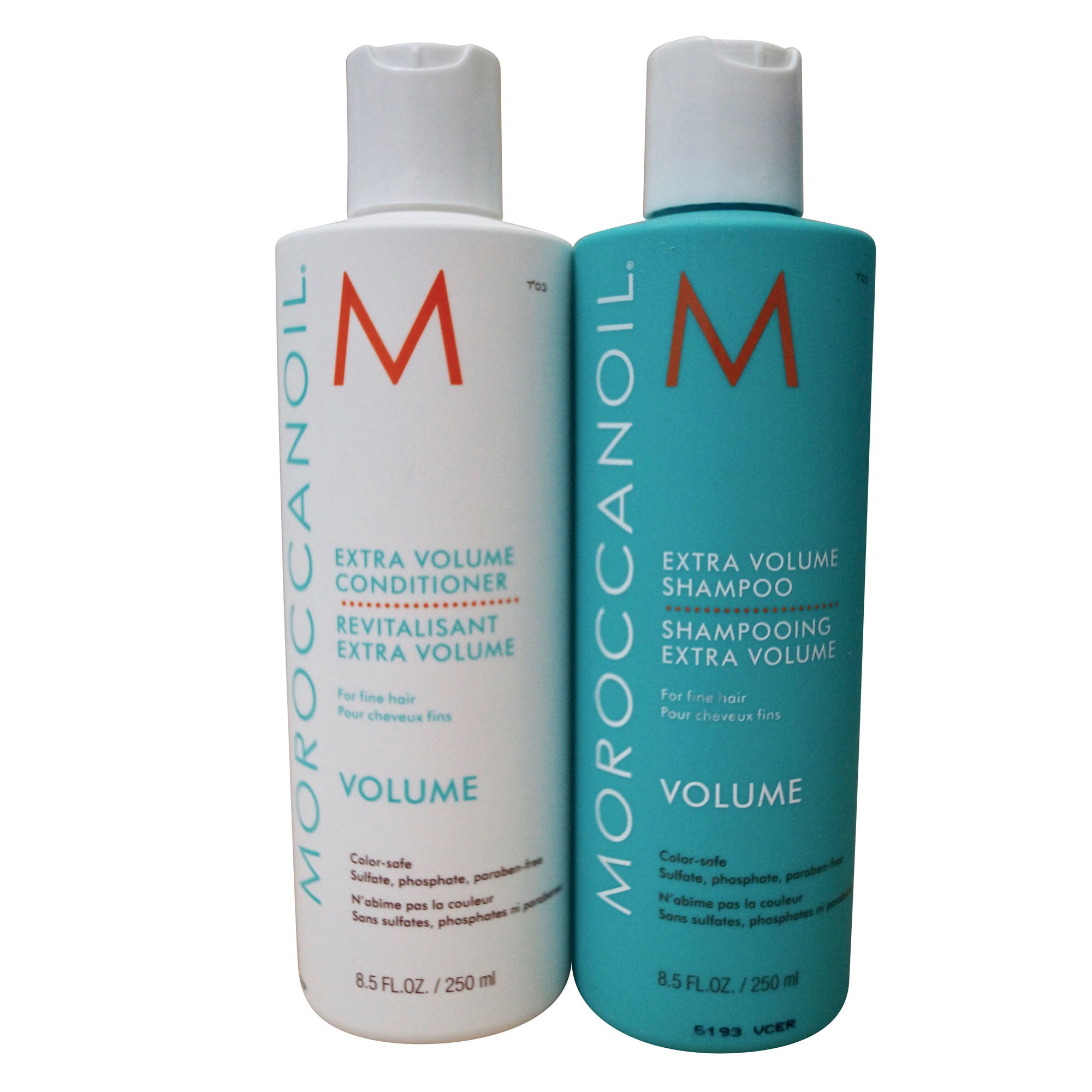 Moroccanoil Extra Volume Shampoo & Conditioner Set Fine Hair 8.5 OZ