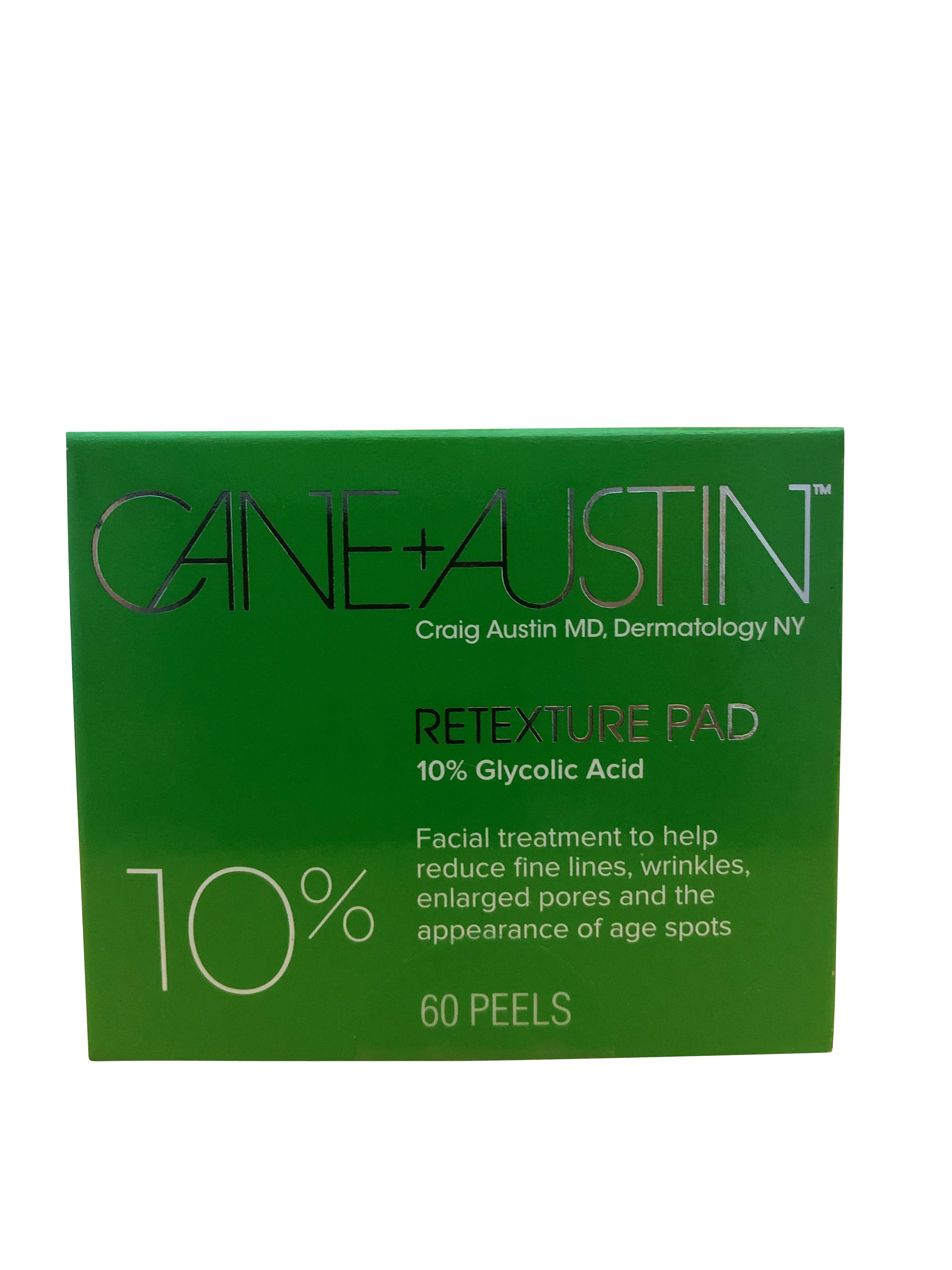 Cane Austin Retexture Pad 10% Glycolic Acid 60 Peels