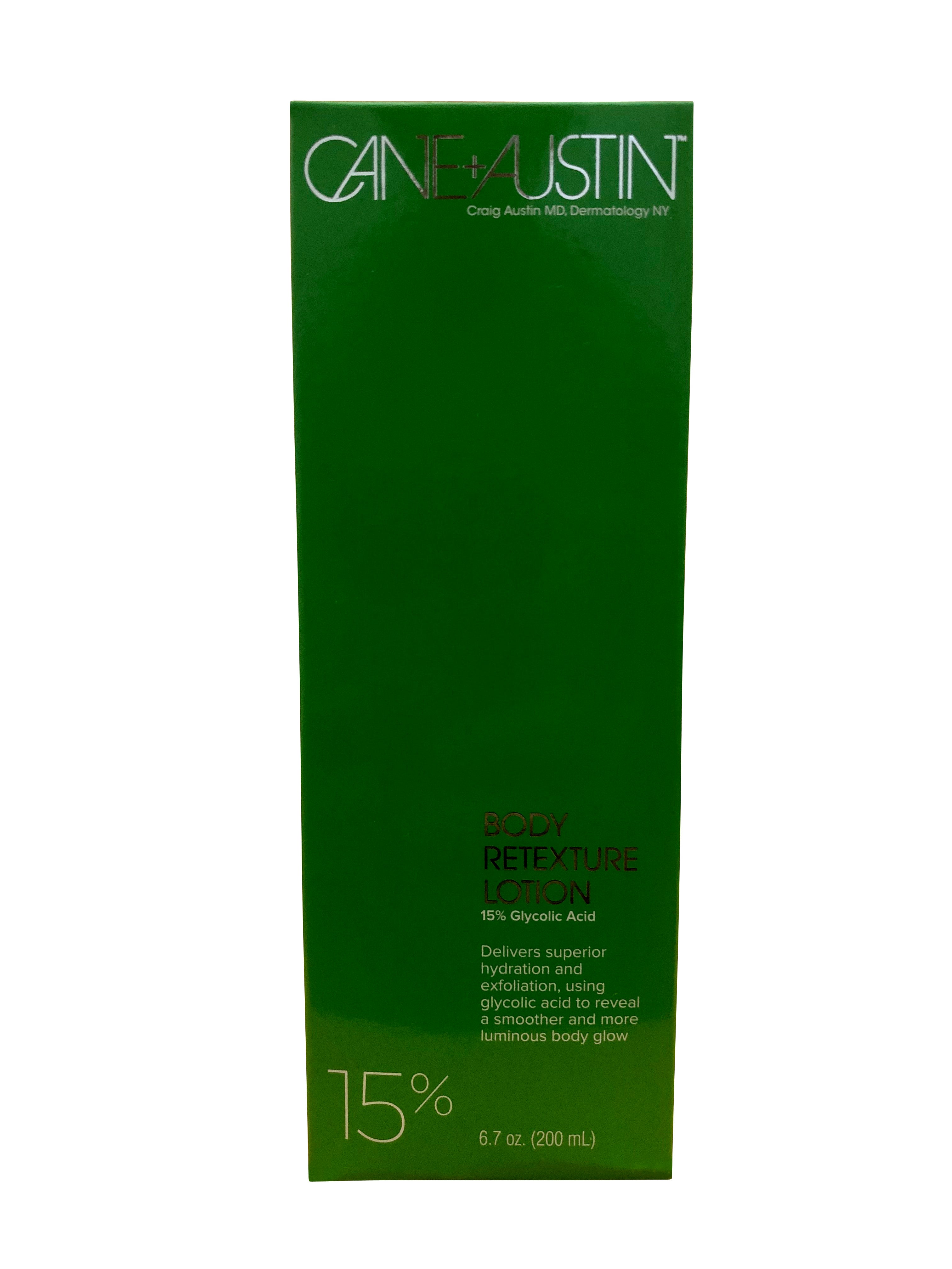Cane + Austin Body Retexture Lotion 15% Glycolic Acid 6.7 OZ