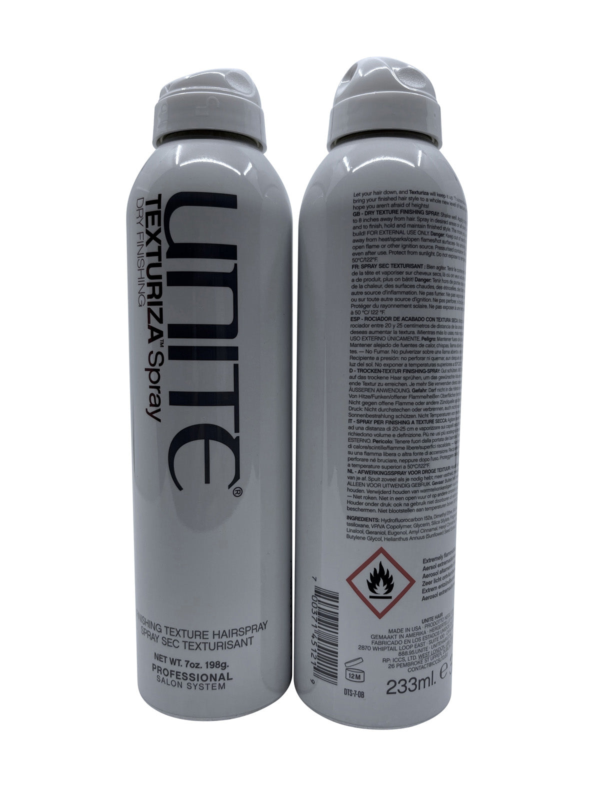Unite Texturiza Spray Finishing Texture Spray 7 OZ Set of 2