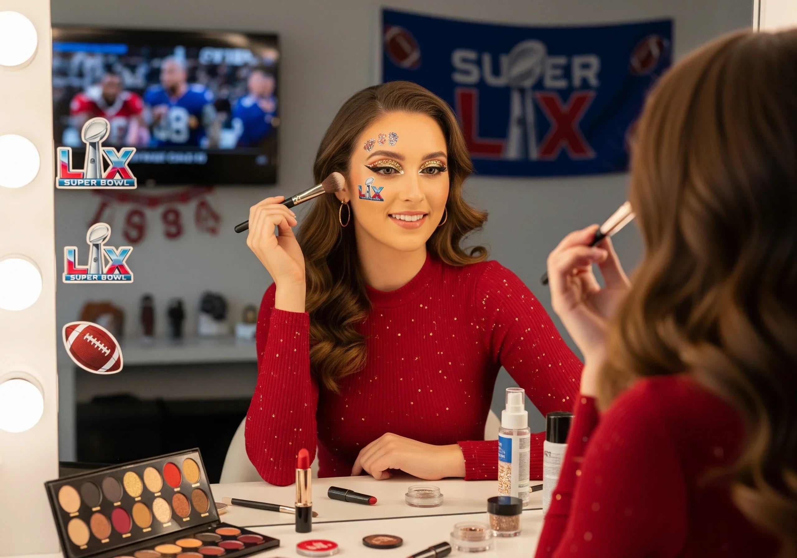 Super Bowl LX beauty trends  WAG style 2026  Sideline Glamour makeup  High-performance beauty products  Elizabeth Arden Flawless Finish