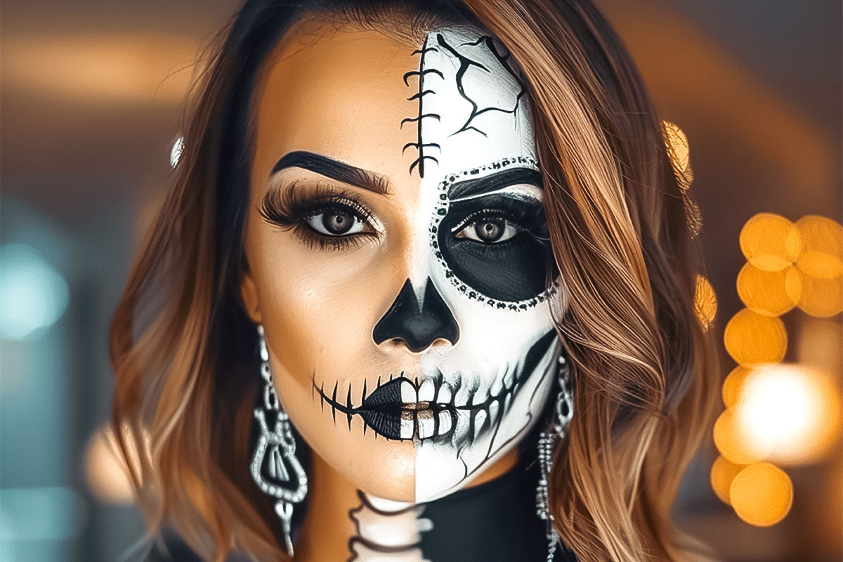 Halloween looks with blush and bronzer