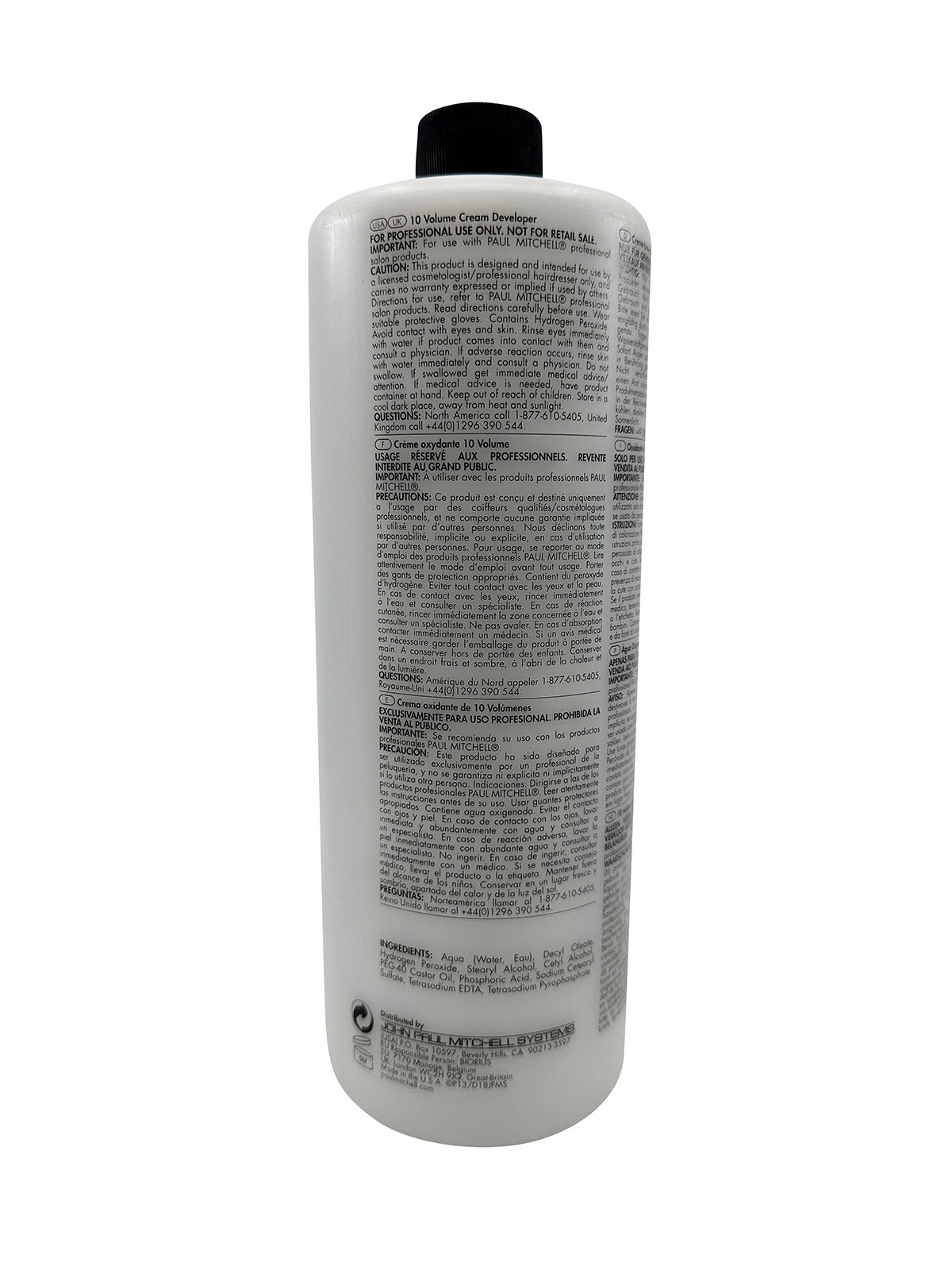 Paul Mitchell 10 Vol. Cream Developer 3% 33.8 OZ